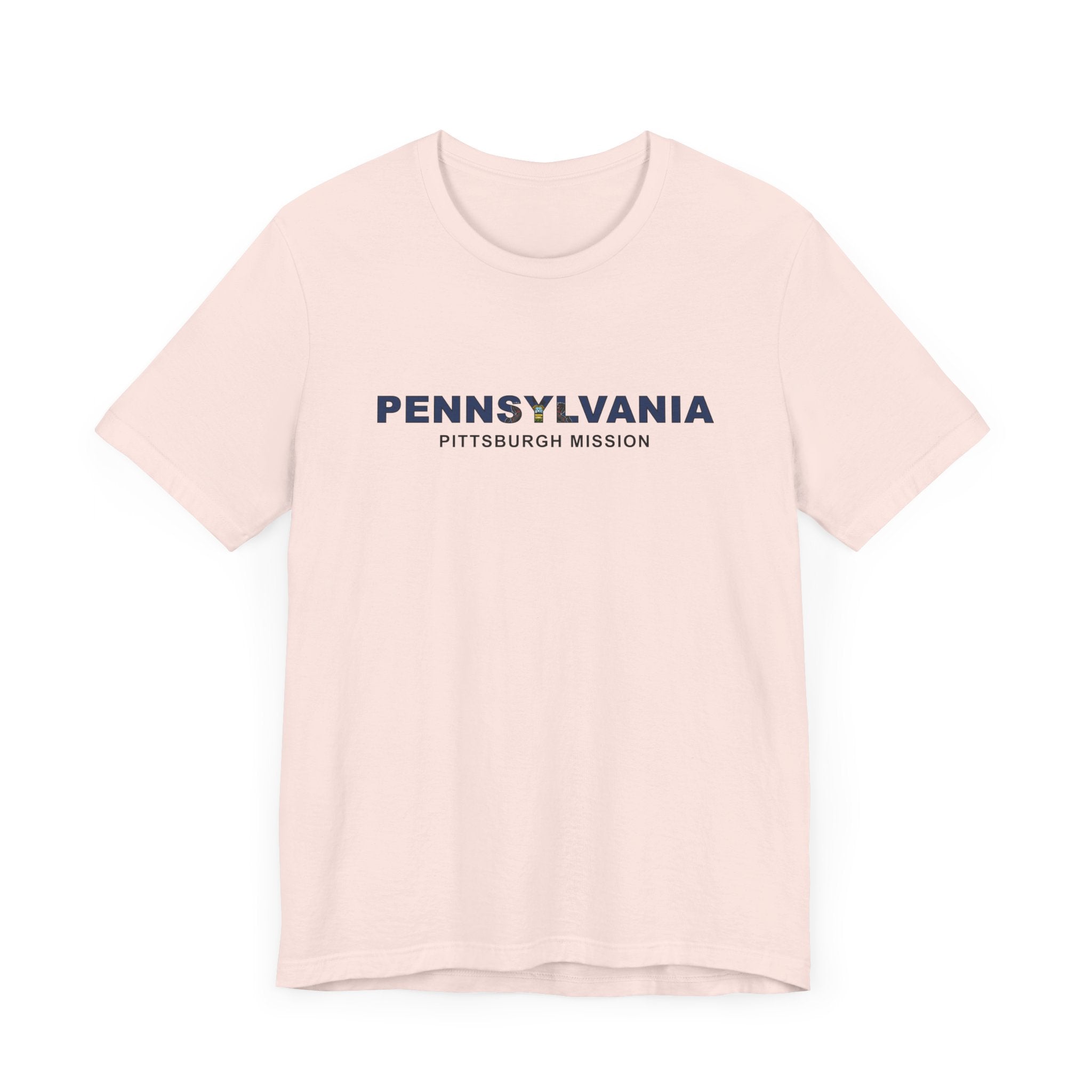 Pennsylvania Pittsburgh Mission Flag Title T-shirt - Mission Wishlist - LDS Missionary Gift Store
