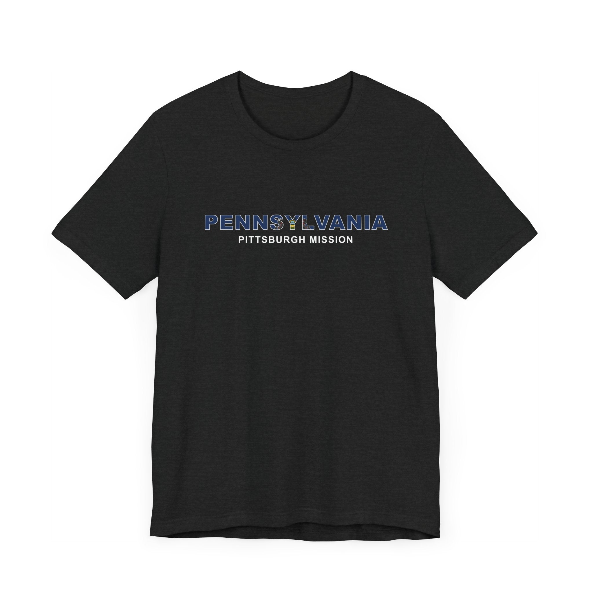 Pennsylvania Pittsburgh Mission Flag Title T-shirt - Mission Wishlist - LDS Missionary Gift Store