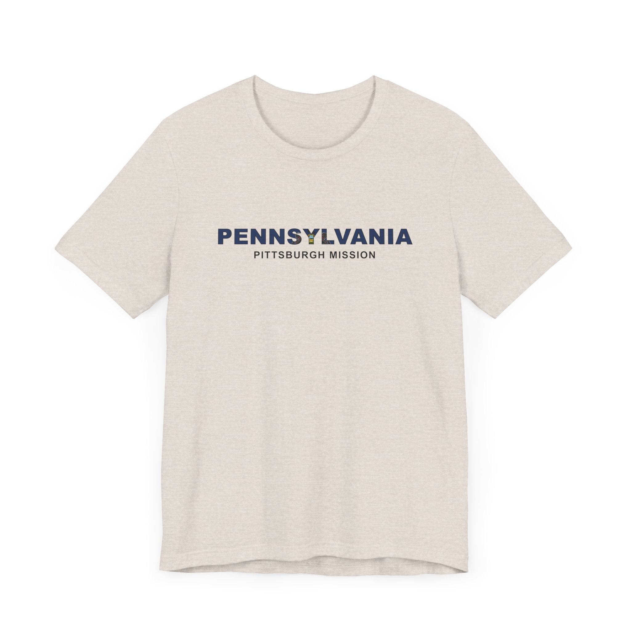 Pennsylvania Pittsburgh Mission Flag Title T-shirt - Mission Wishlist - LDS Missionary Gift Store