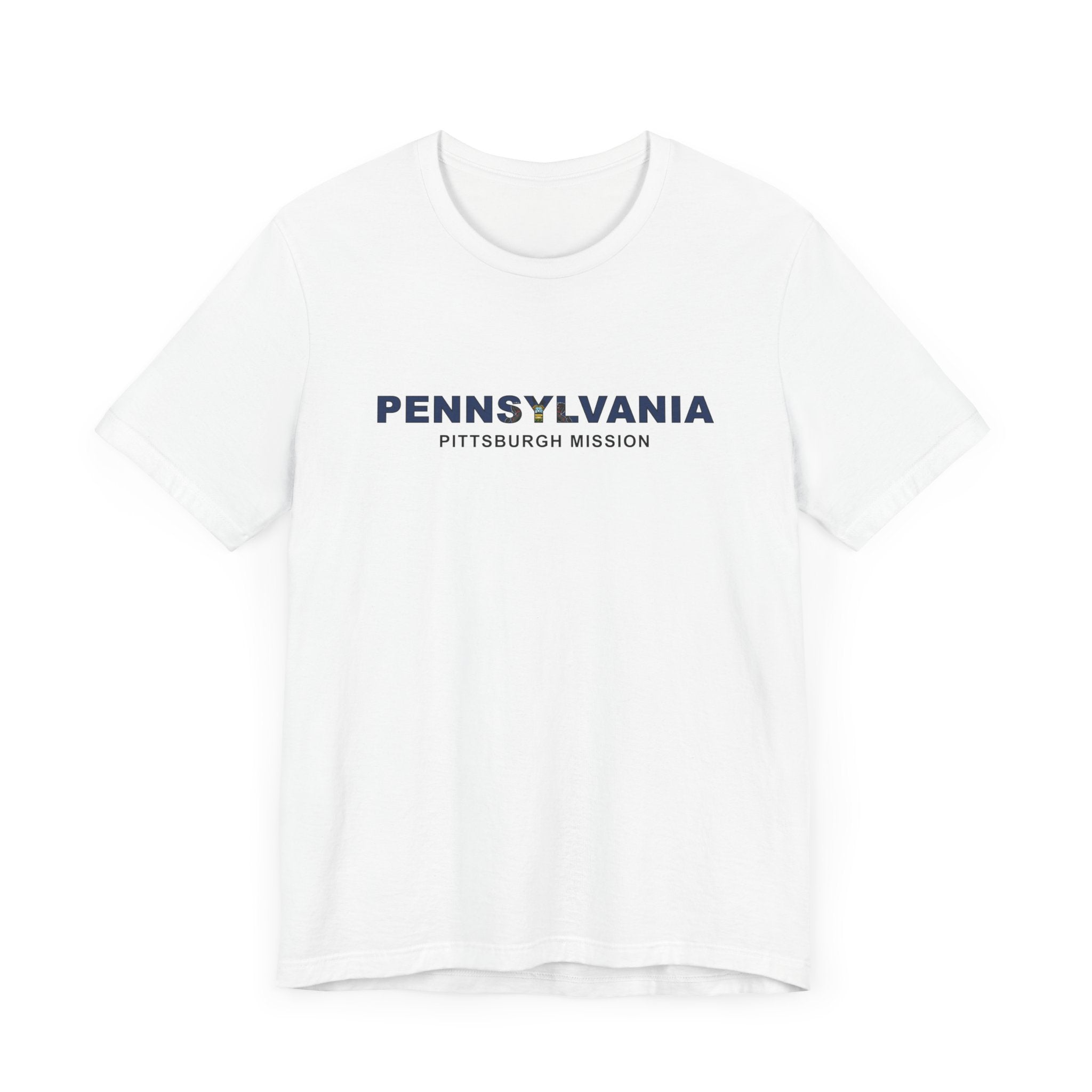 Pennsylvania Pittsburgh Mission Flag Title T-shirt - Mission Wishlist - LDS Missionary Gift Store