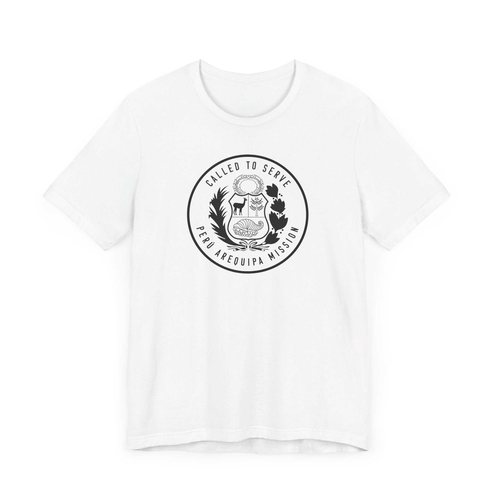 Peru Arequipa Mission Circular Monochrome Logo T-Shirt - Mission Wishlist - LDS Missionary Gift Store