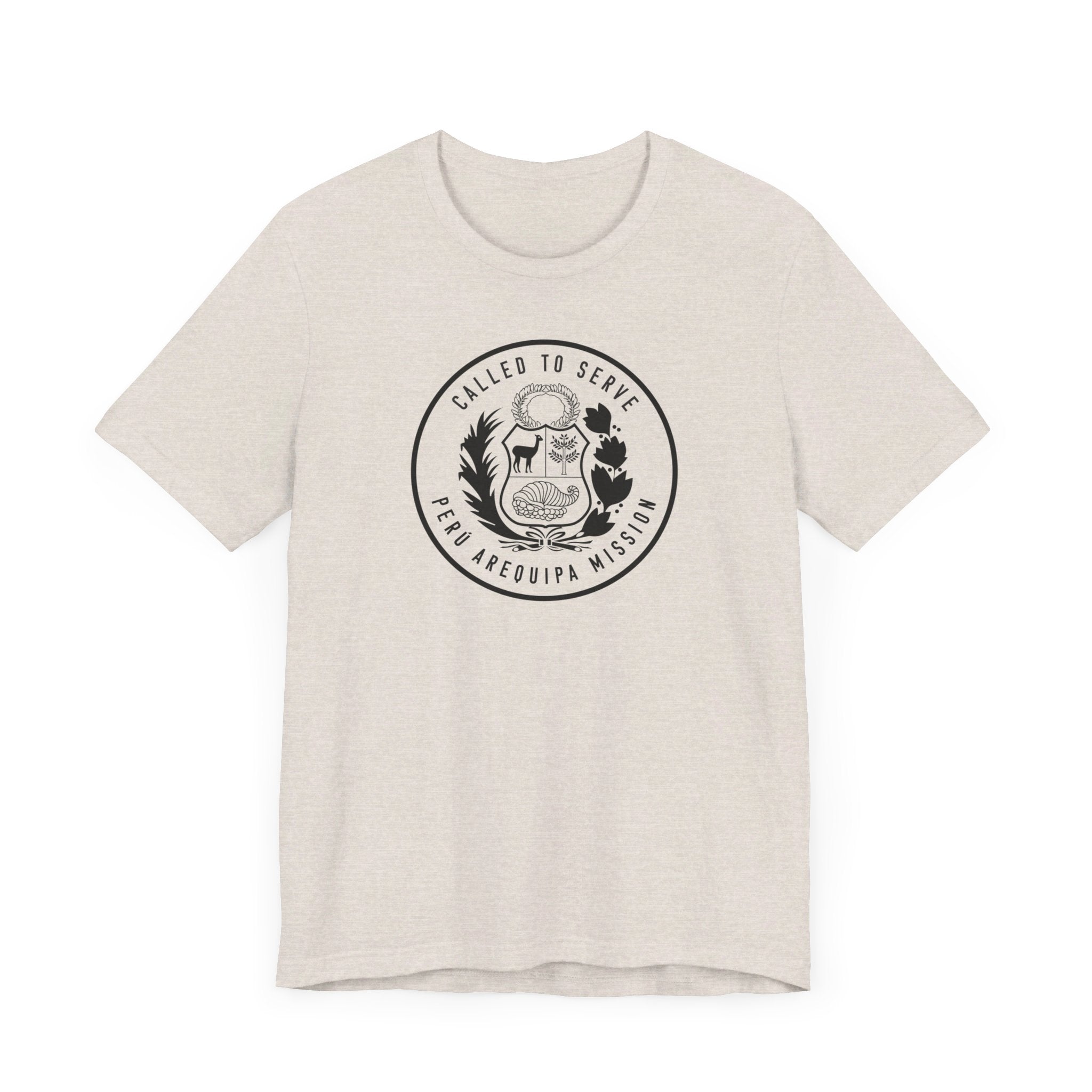 Peru Arequipa Mission Circular Monochrome Logo T-Shirt - Mission Wishlist - LDS Missionary Gift Store