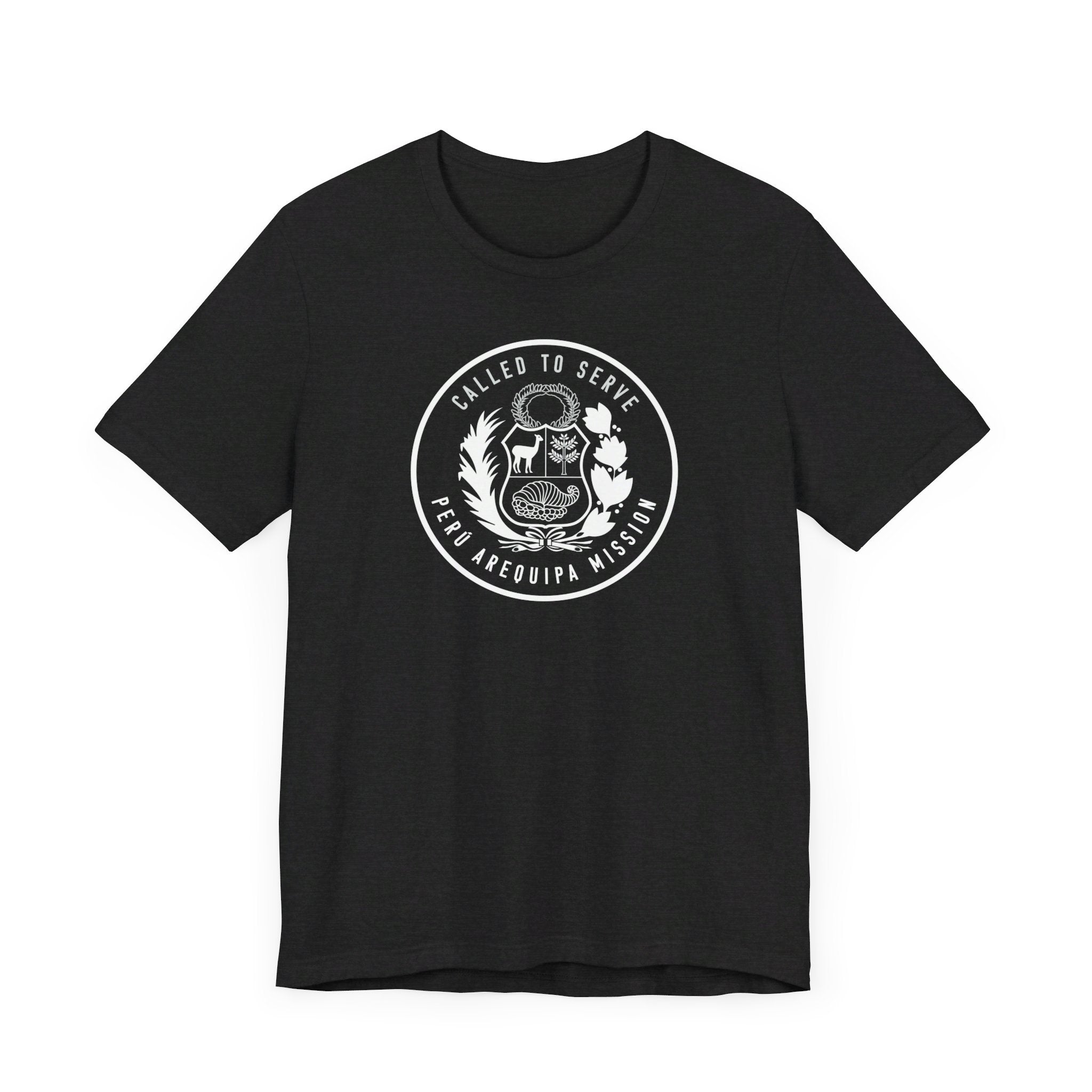 Peru Arequipa Mission Circular Monochrome Logo T-Shirt - Mission Wishlist - LDS Missionary Gift Store