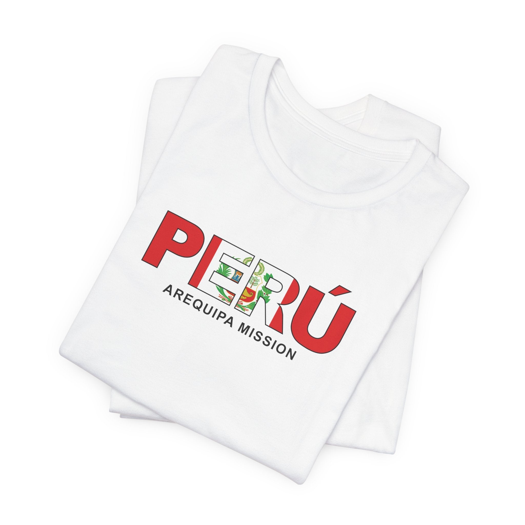 Peru Arequipa Mission Flag Title T-shirt - Mission Wishlist - LDS Missionary Gift Store
