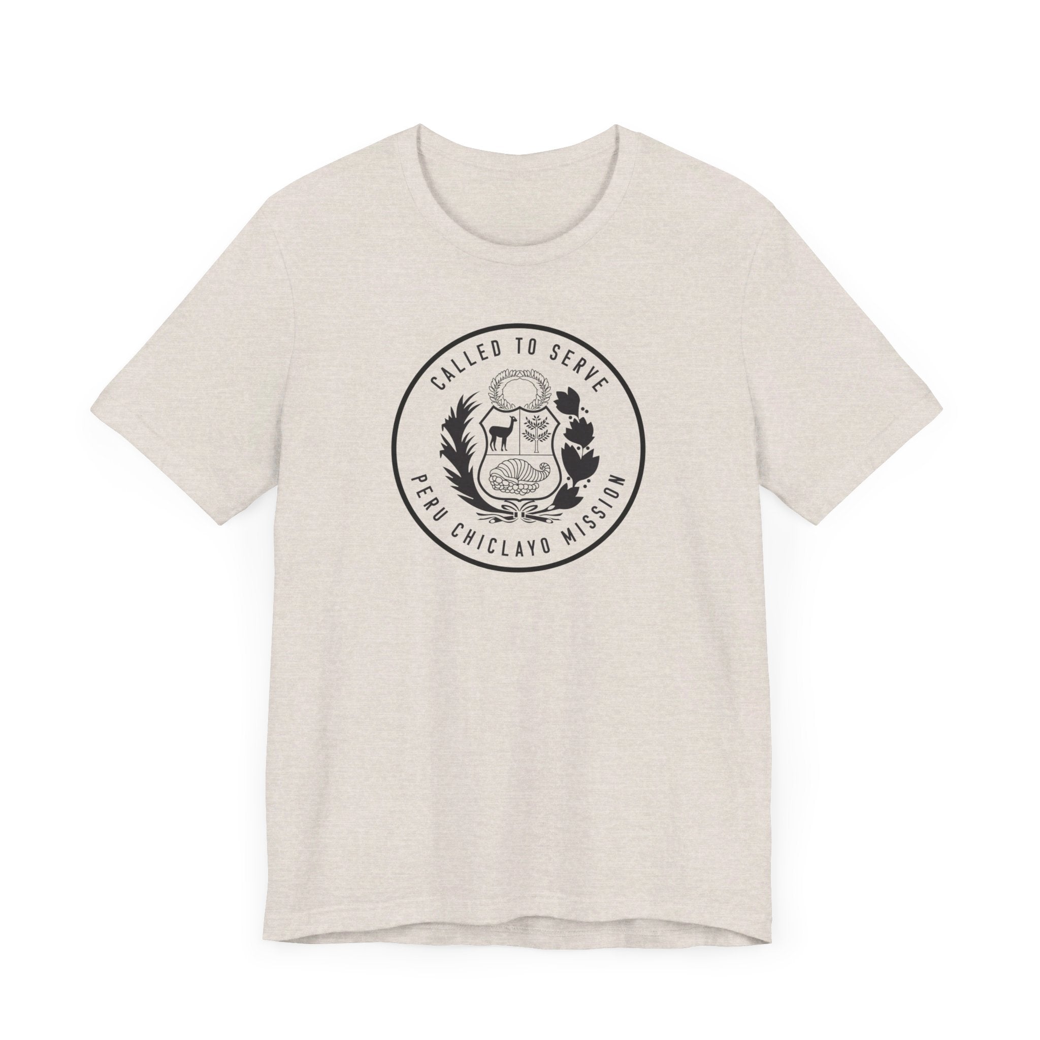 Peru Chiclayo Mission Circular Monochrome Logo T-Shirt - Mission Wishlist - LDS Missionary Gift Store