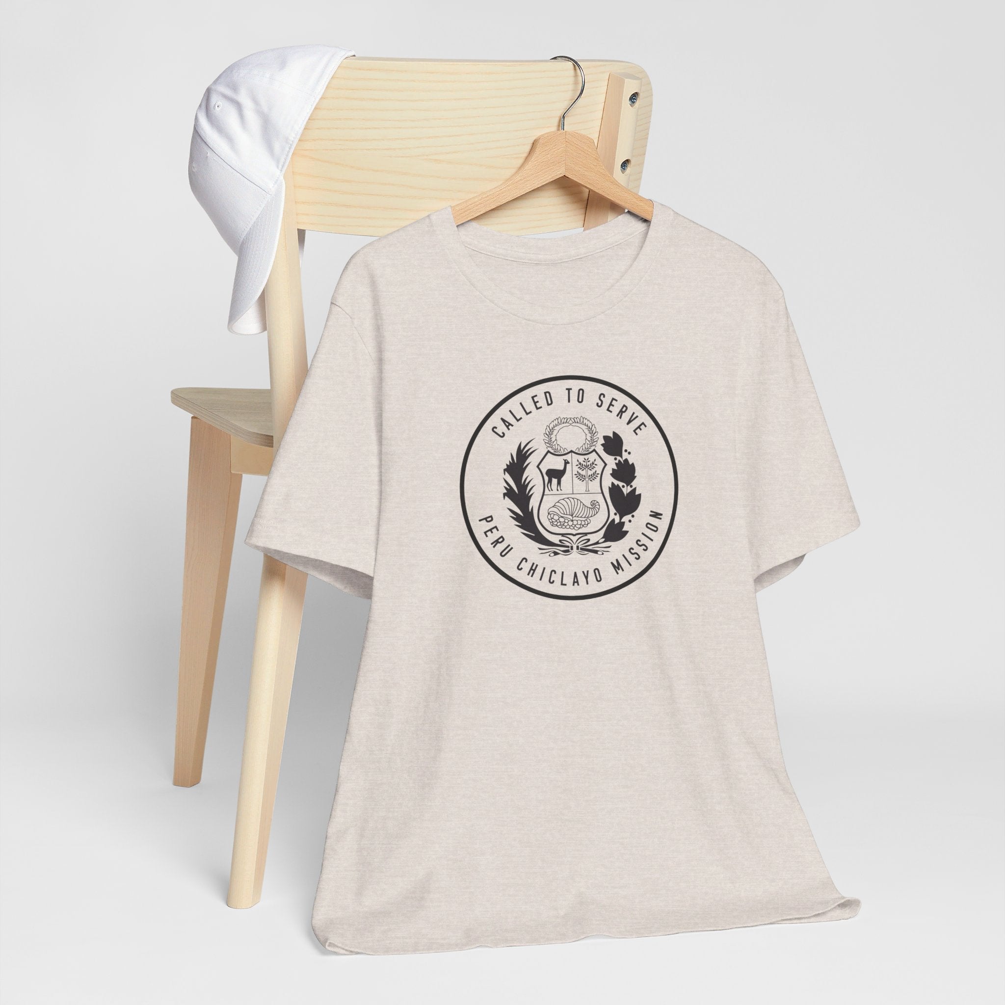 Peru Chiclayo Mission Circular Monochrome Logo T-Shirt - Mission Wishlist - LDS Missionary Gift Store