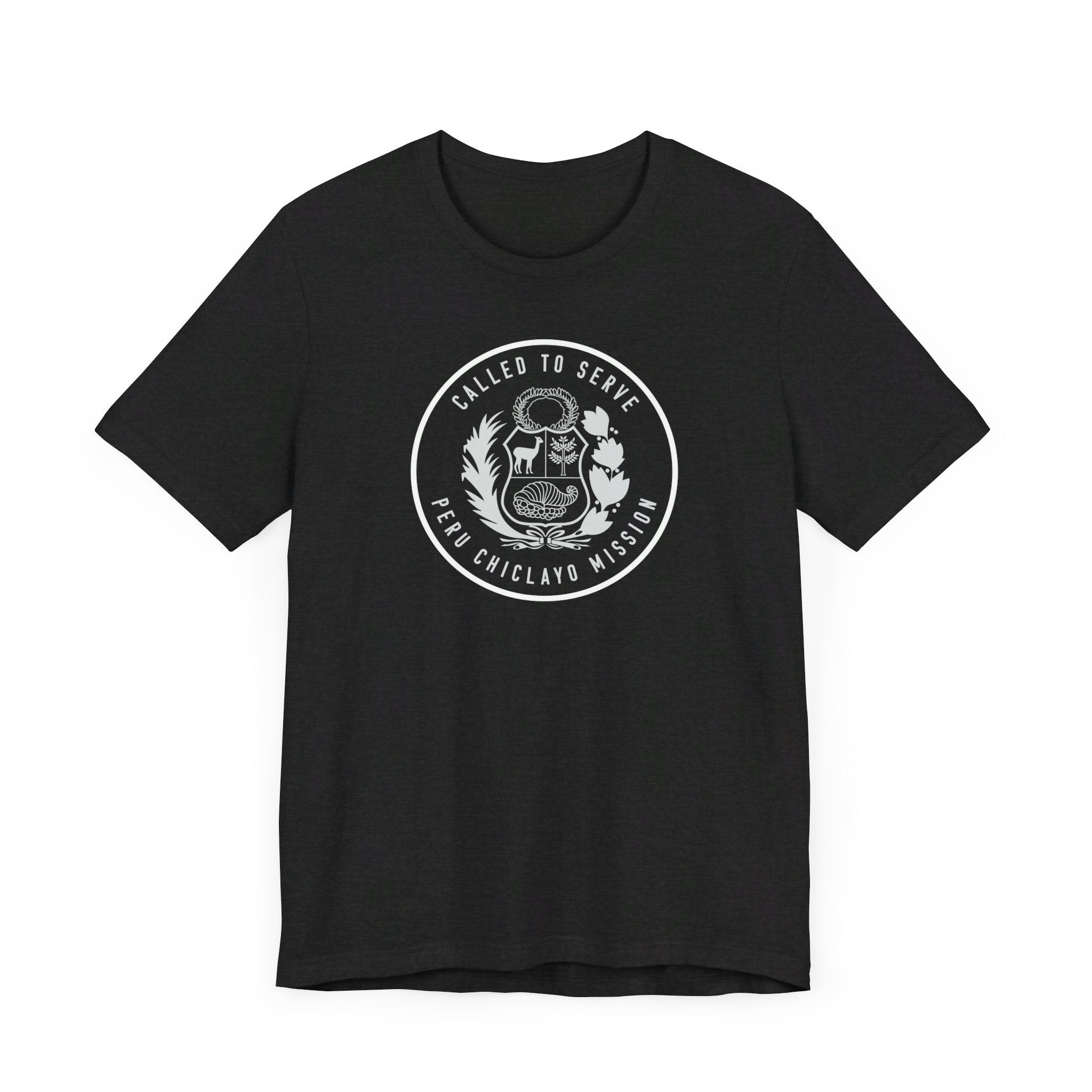 Peru Chiclayo Mission Circular Monochrome Logo T-Shirt - Mission Wishlist - LDS Missionary Gift Store