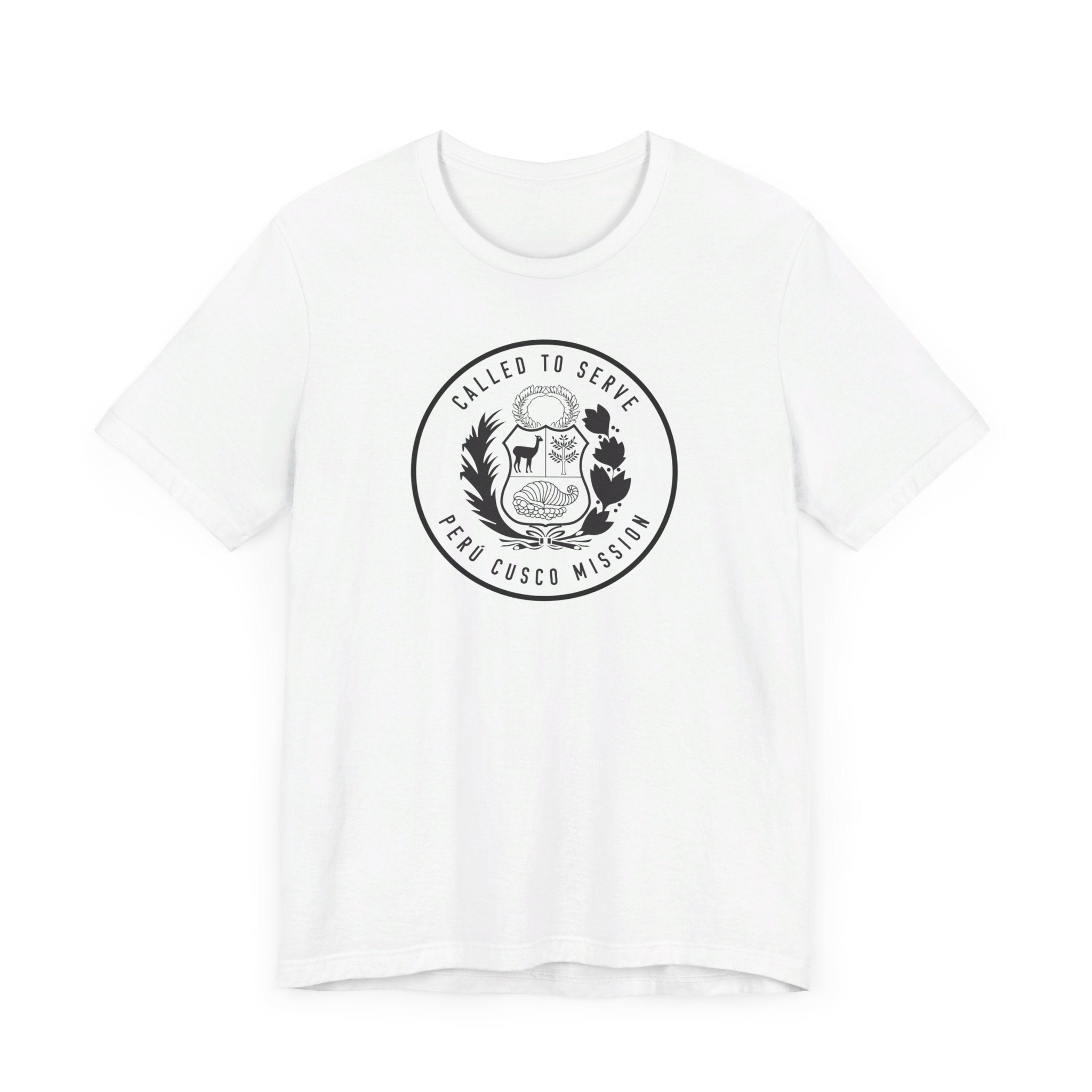 Peru Cusco Mission Circular Monochrome Logo T-Shirt - Mission Wishlist - LDS Missionary Gift Store