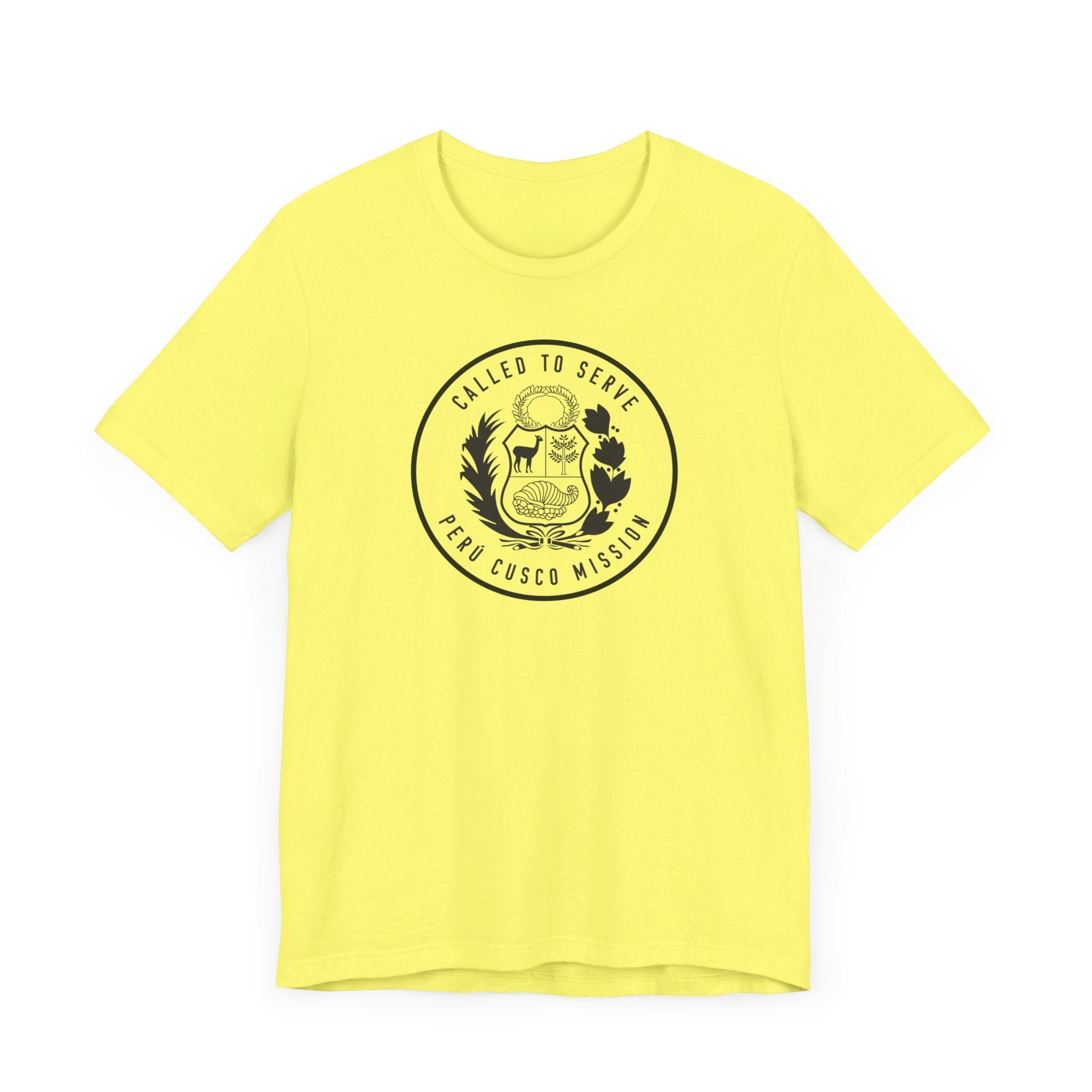 Peru Cusco Mission Circular Monochrome Logo T-Shirt - Mission Wishlist - LDS Missionary Gift Store