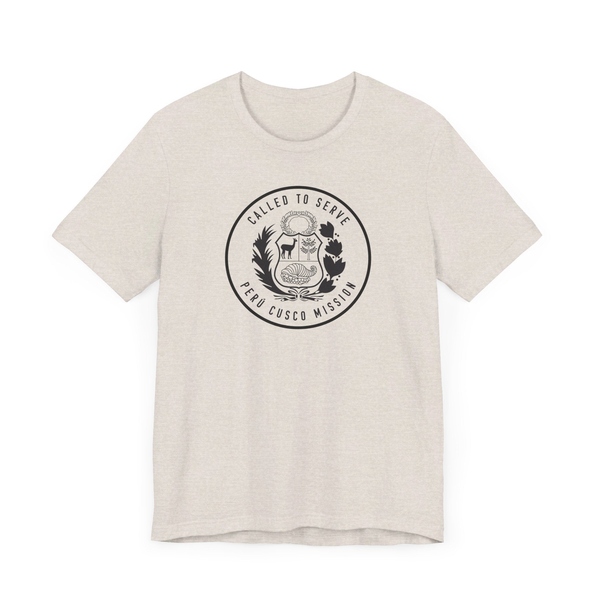 Peru Cusco Mission Circular Monochrome Logo T-Shirt - Mission Wishlist - LDS Missionary Gift Store