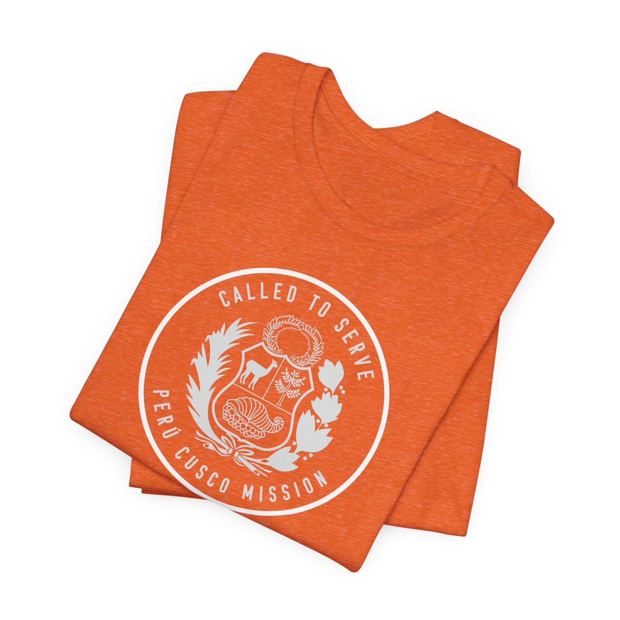 Peru Cusco Mission Circular Monochrome Logo T-Shirt - Mission Wishlist - LDS Missionary Gift Store