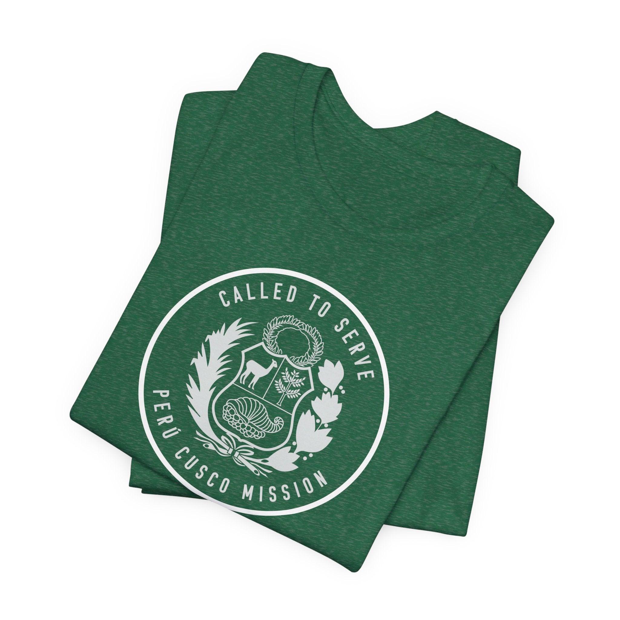 Peru Cusco Mission Circular Monochrome Logo T-Shirt - Mission Wishlist - LDS Missionary Gift Store