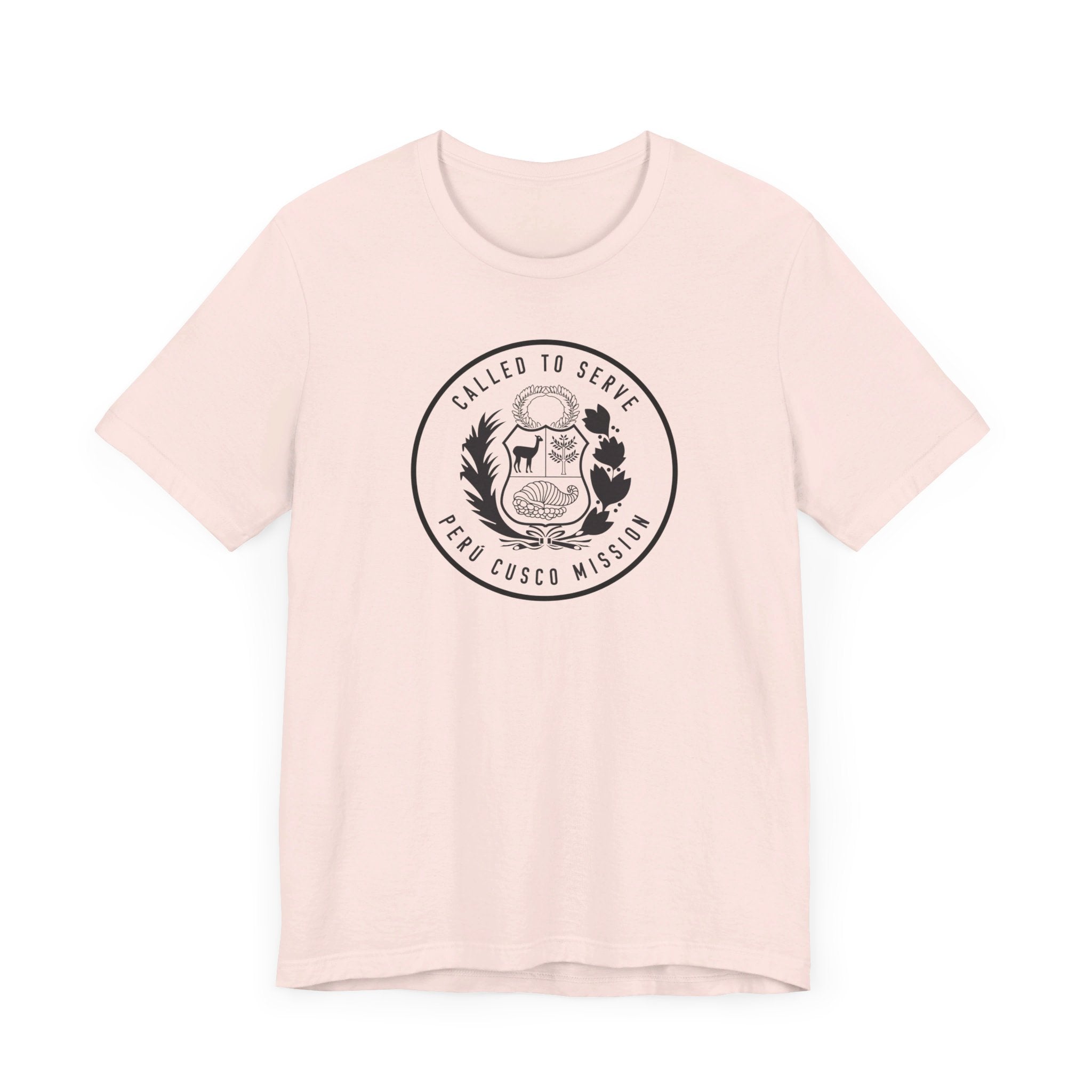 Peru Cusco Mission Circular Monochrome Logo T-Shirt - Mission Wishlist - LDS Missionary Gift Store