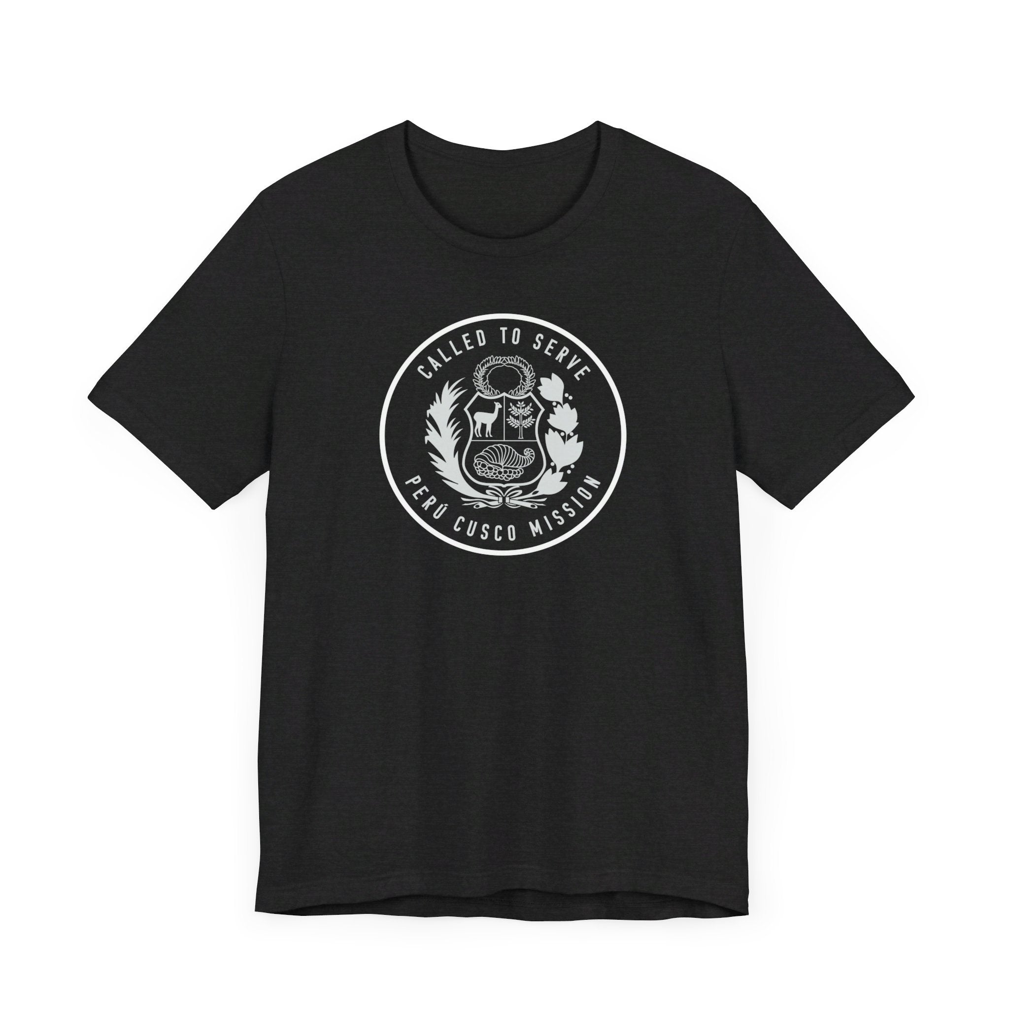 Peru Cusco Mission Circular Monochrome Logo T-Shirt - Mission Wishlist - LDS Missionary Gift Store