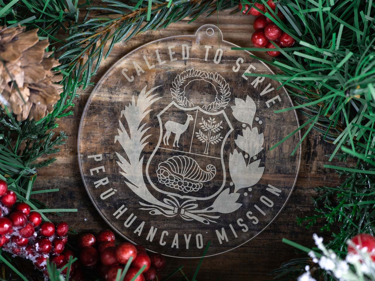 Peru Huancayo Mission Christmas Ornament - Latter-Day Saint LDS Missionary Gift - Book of Mormon
