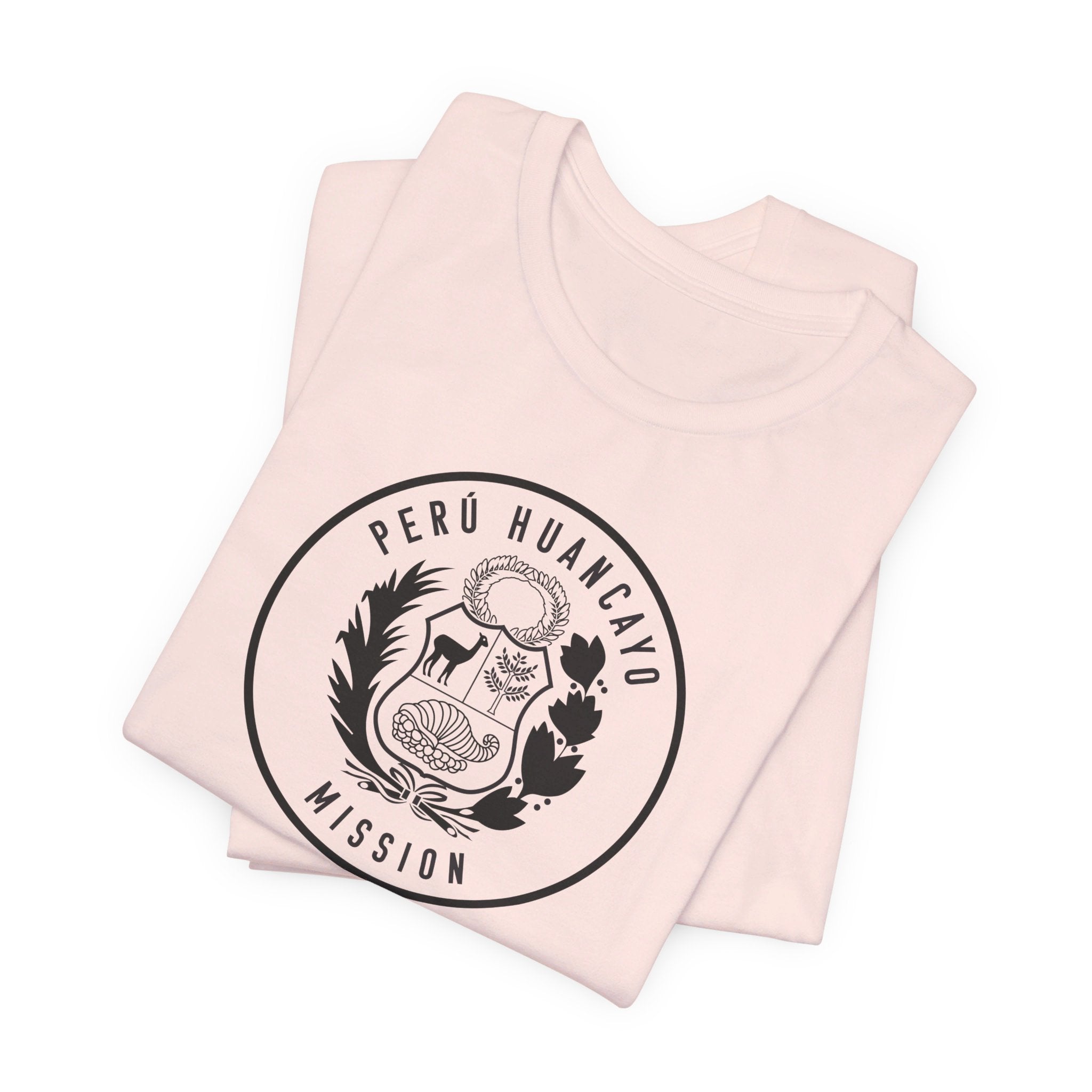 Peru Huancayo Mission Circular Monochrome Logo T-Shirt - Mission Wishlist - LDS Missionary Gift Store