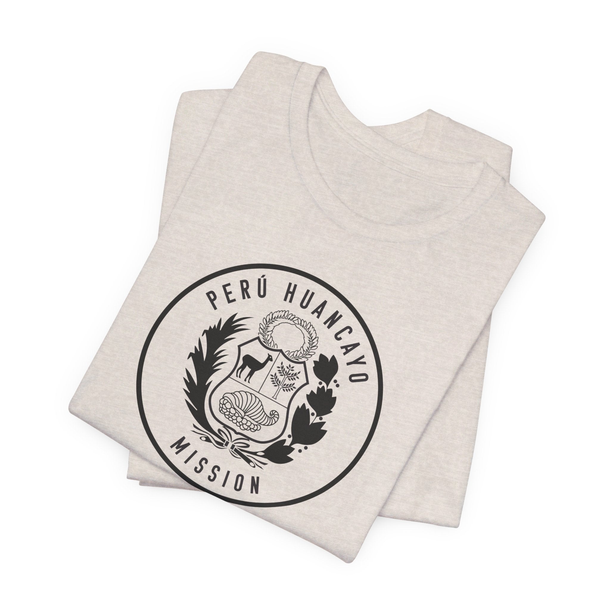 Peru Huancayo Mission Circular Monochrome Logo T-Shirt - Mission Wishlist - LDS Missionary Gift Store