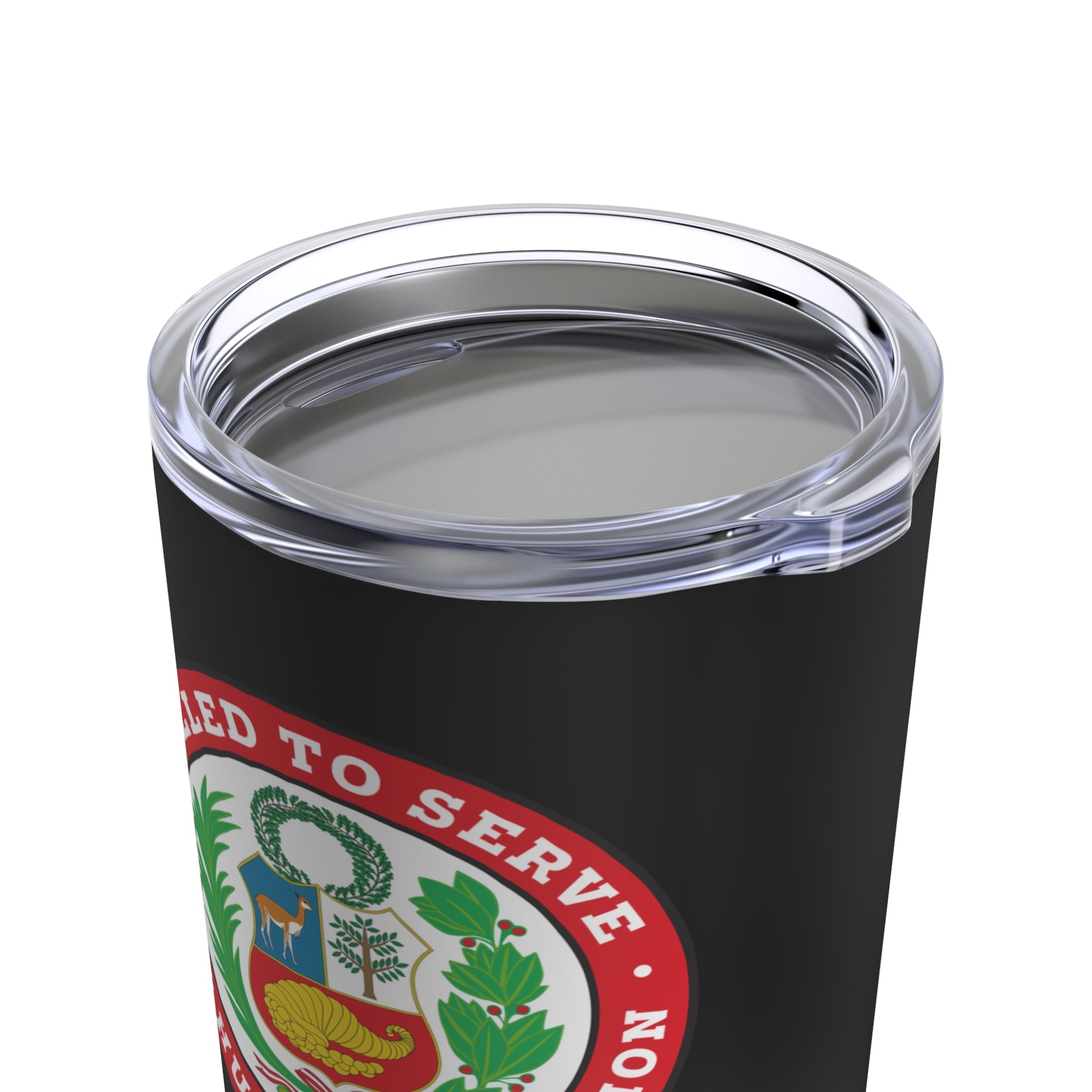 Peru Huancayo Mission Flag Logo Tumbler 20oz Black - Latter-Day Saint LDS Missionary Gift - Book of Mormon