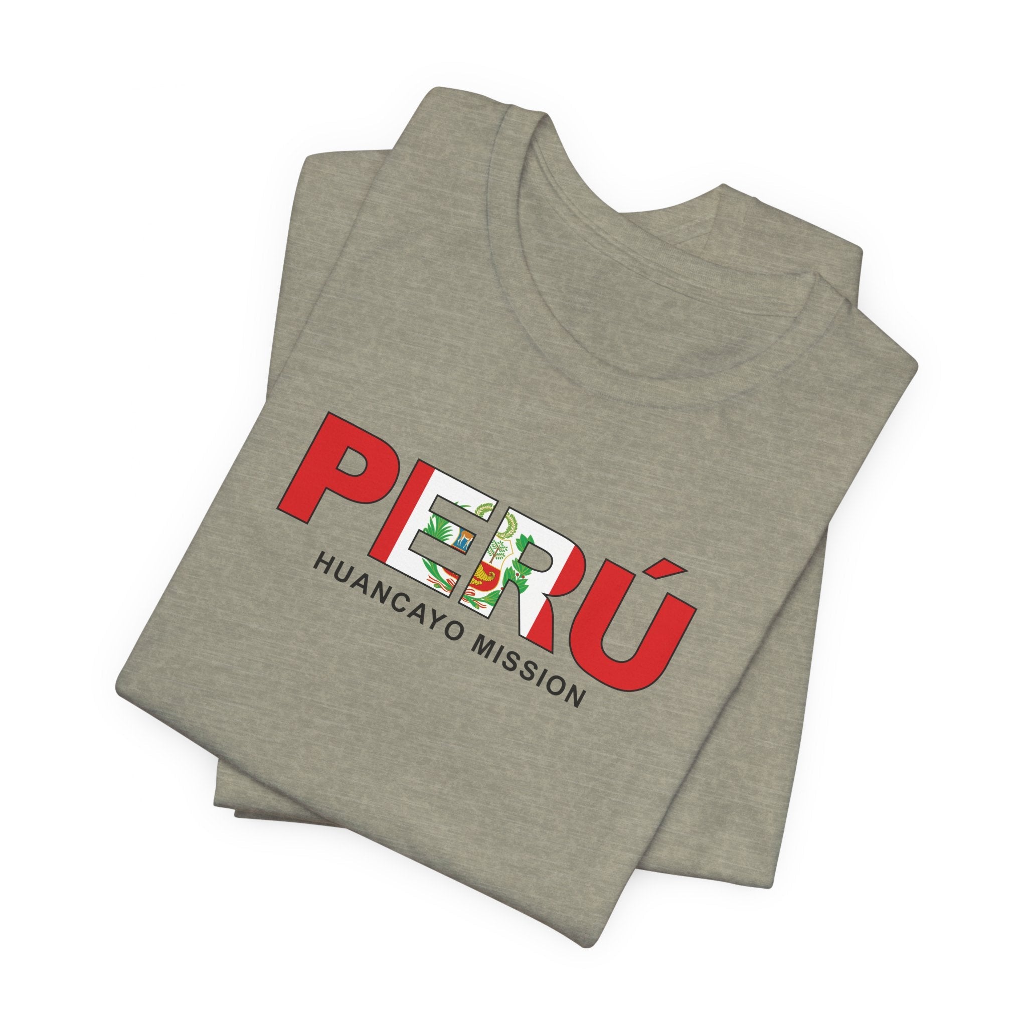 Peru Huancayo Mission Flag Title T-shirt - Latter-Day Saint LDS Missionary Gift - Book of Mormon