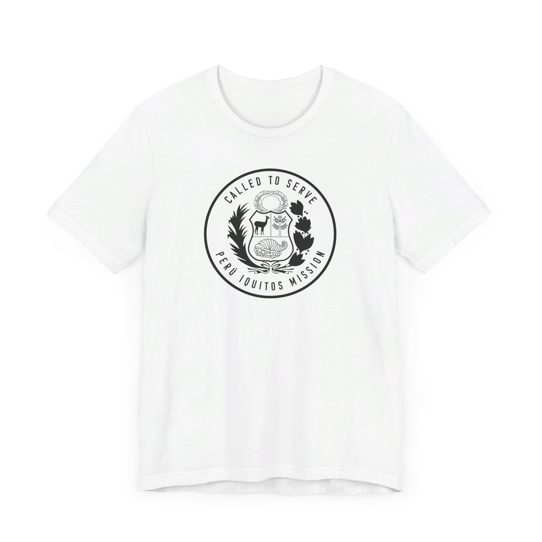 Peru Iquitos Mission Circular Monochrome Logo T-Shirt - Mission Wishlist - LDS Missionary Gift Store