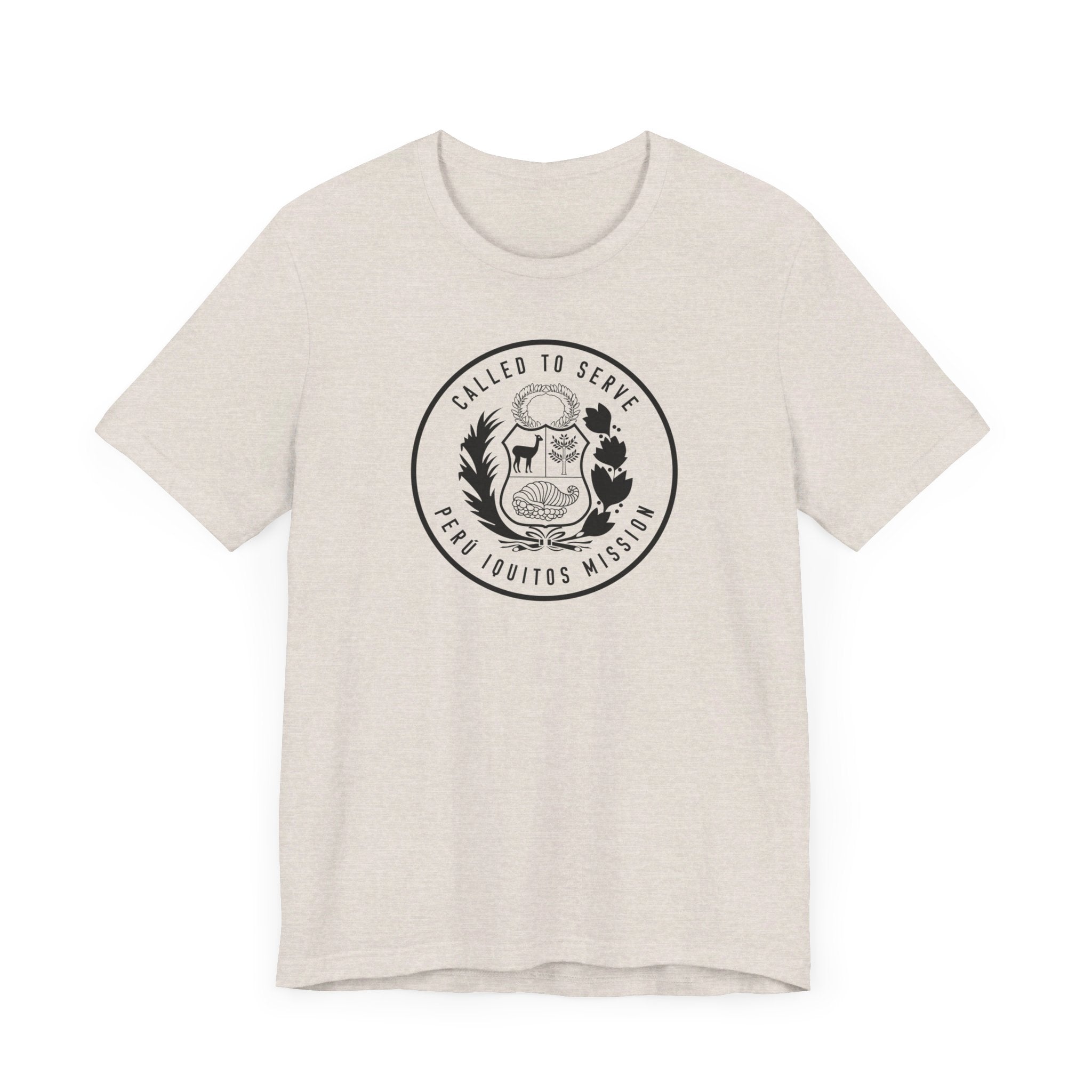 Peru Iquitos Mission Circular Monochrome Logo T-Shirt - Mission Wishlist - LDS Missionary Gift Store