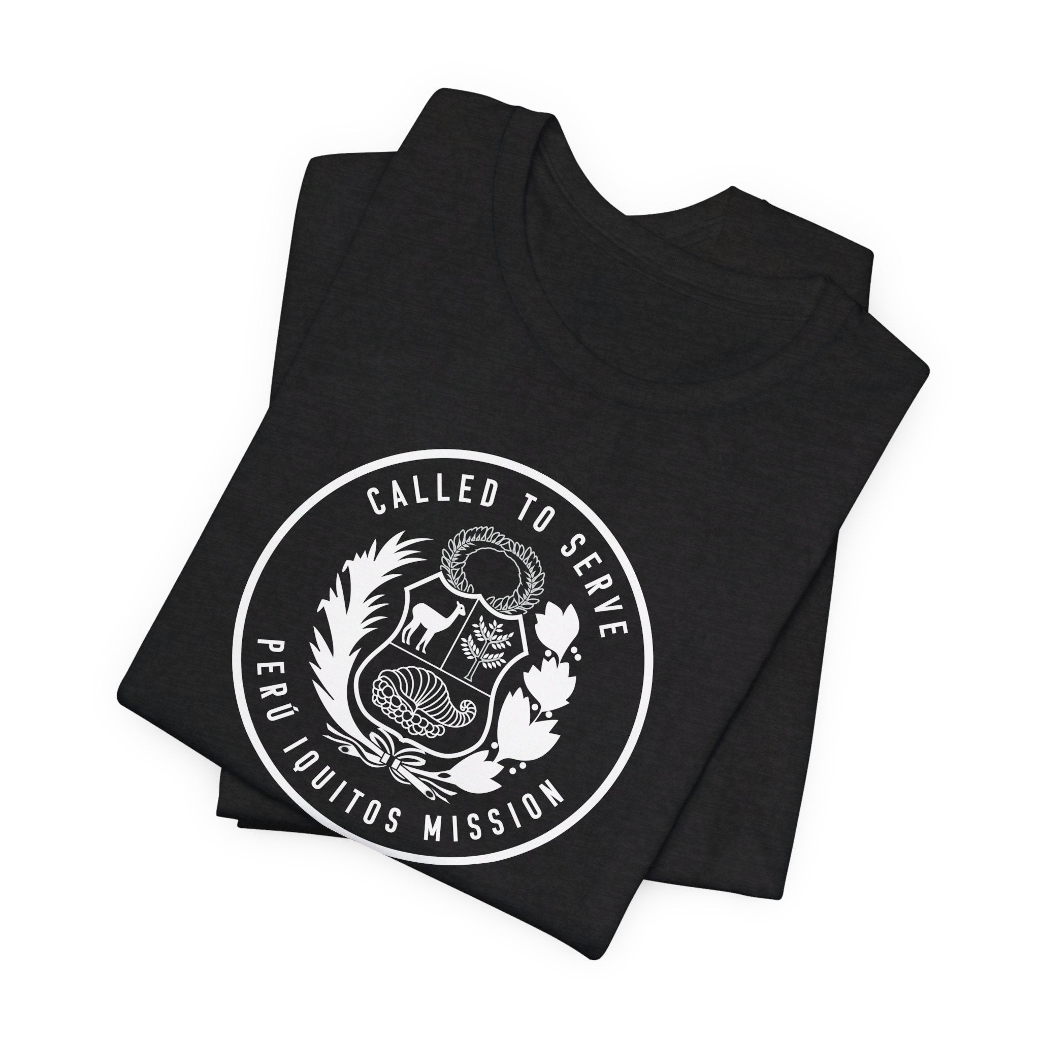Peru Iquitos Mission Circular Monochrome Logo T-Shirt - Mission Wishlist - LDS Missionary Gift Store