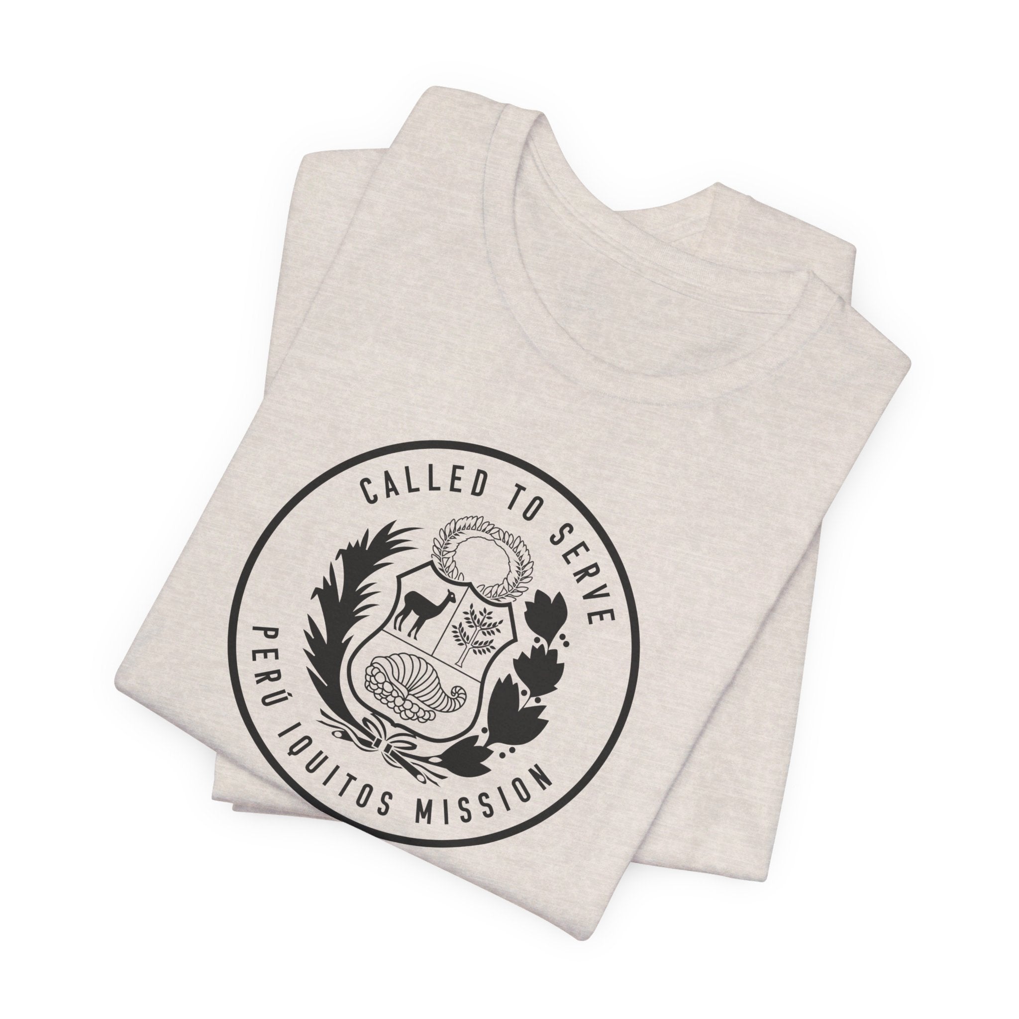 Peru Iquitos Mission Circular Monochrome Logo T-Shirt - Mission Wishlist - LDS Missionary Gift Store