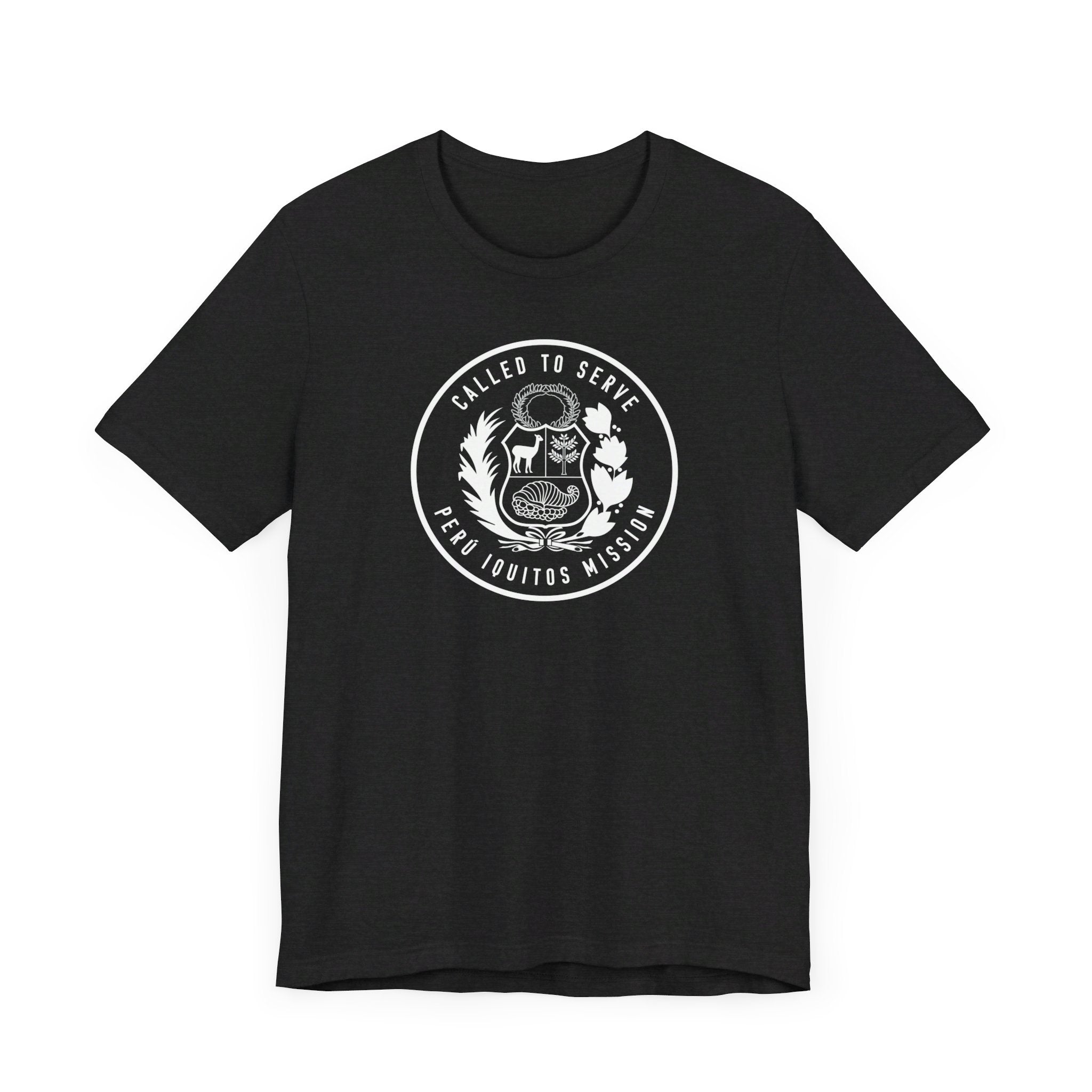Peru Iquitos Mission Circular Monochrome Logo T-Shirt - Mission Wishlist - LDS Missionary Gift Store