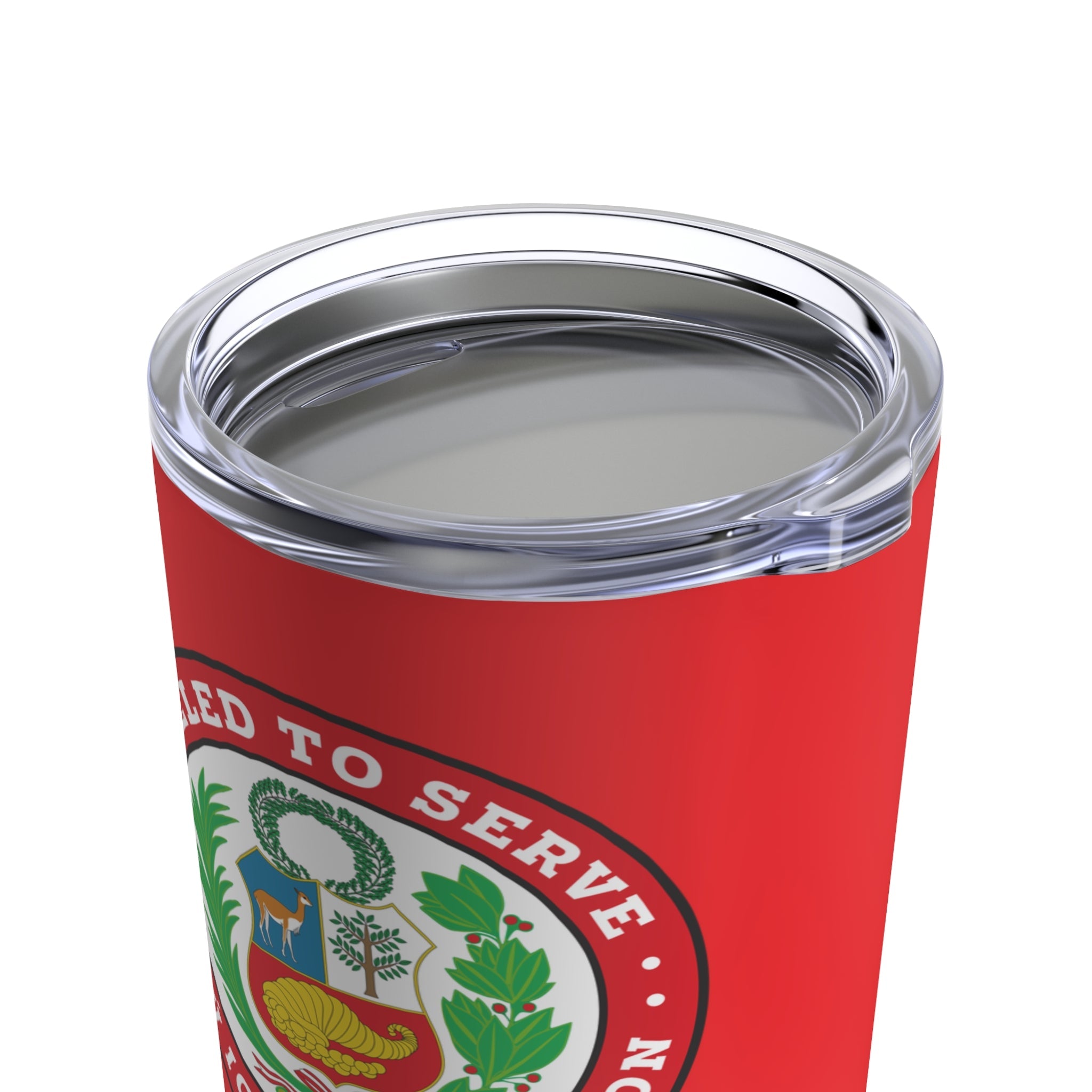 Peru Iquitos Mission Flag Logo Tumbler 20oz Red - Latter-Day Saint LDS Missionary Gift - Book of Mormon