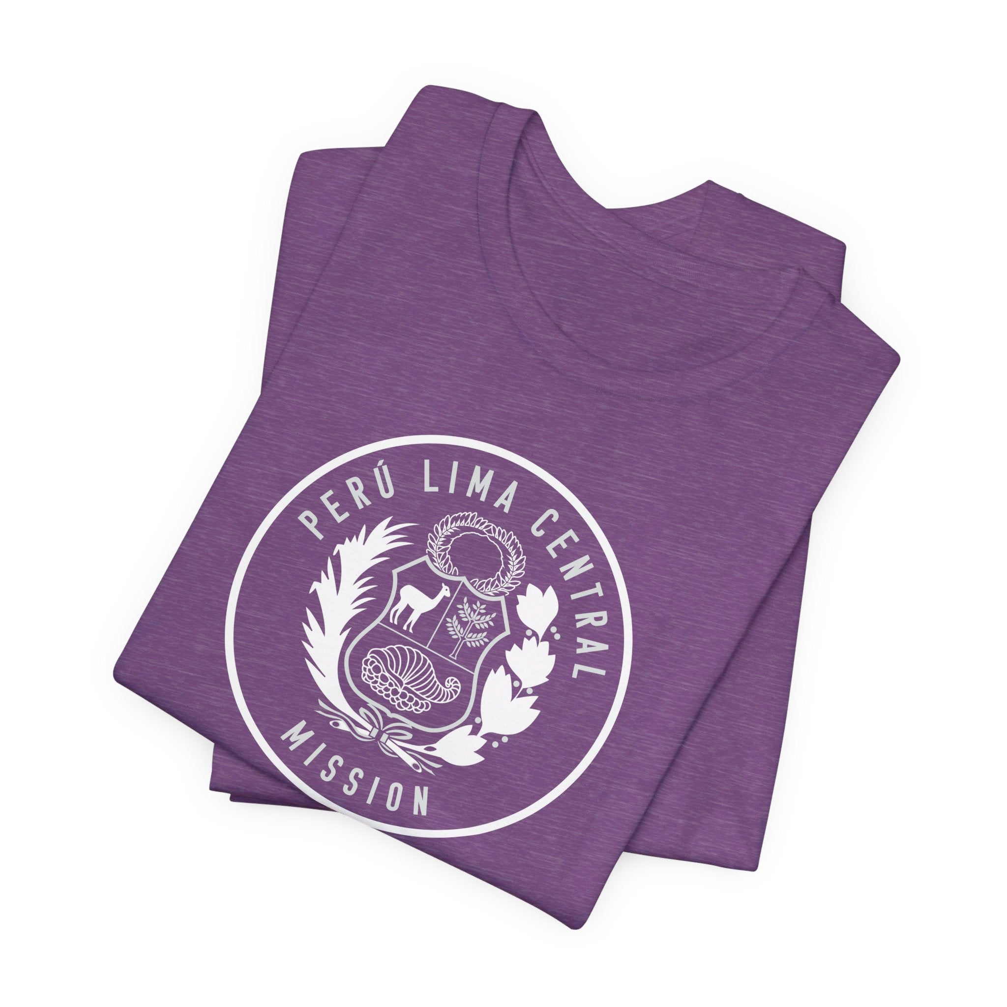 Peru Lima Central Mission Circular Monochrome Logo T-Shirt - Mission Wishlist - LDS Missionary Gift Store