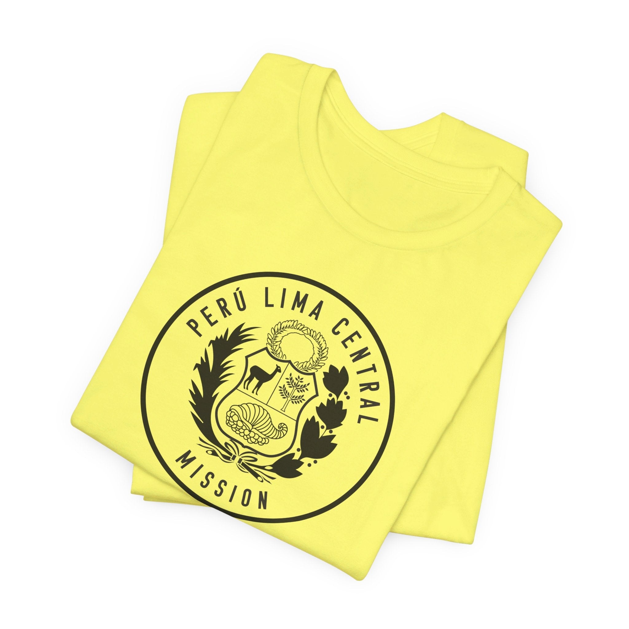 Peru Lima Central Mission Circular Monochrome Logo T-Shirt - Mission Wishlist - LDS Missionary Gift Store
