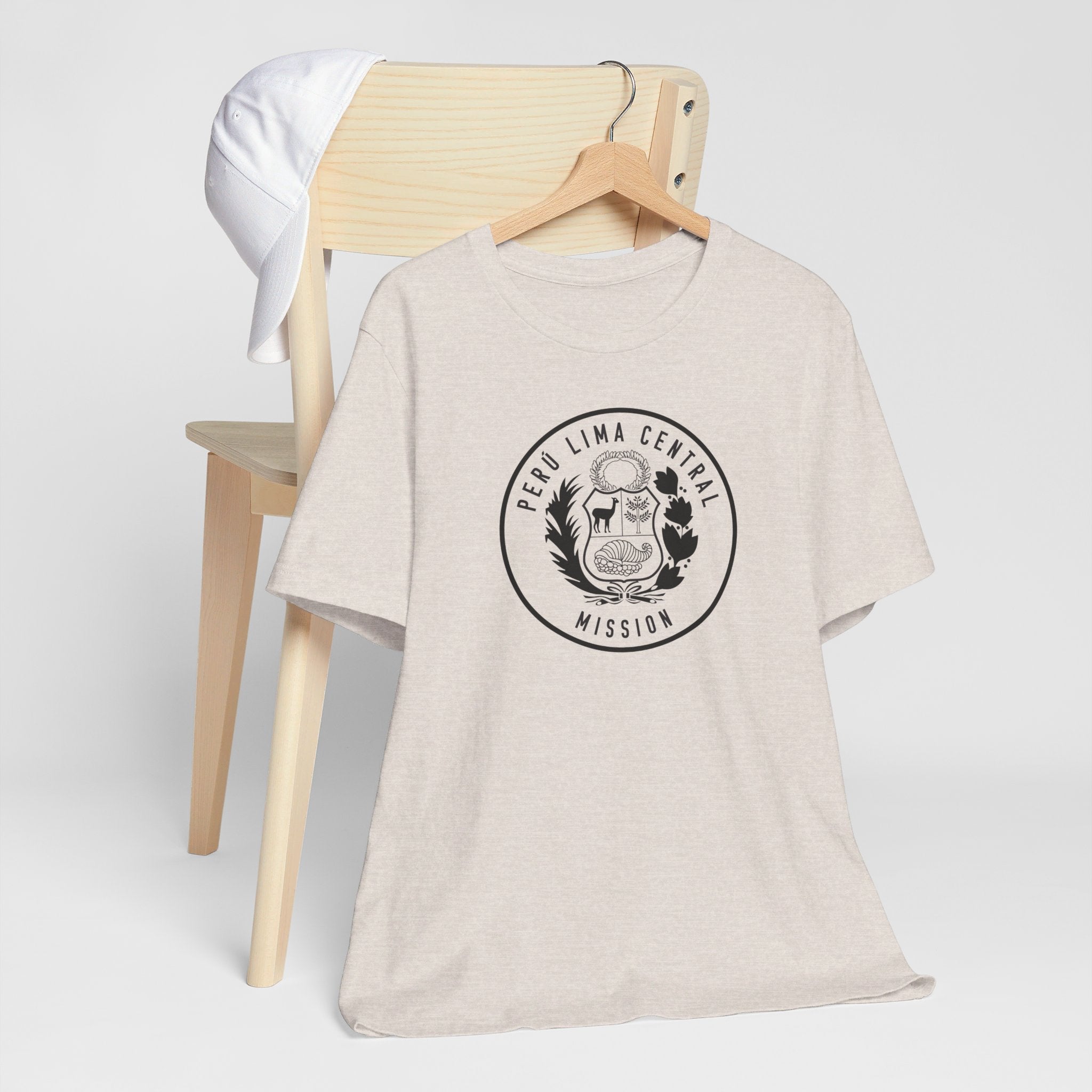 Peru Lima Central Mission Circular Monochrome Logo T-Shirt - Mission Wishlist - LDS Missionary Gift Store