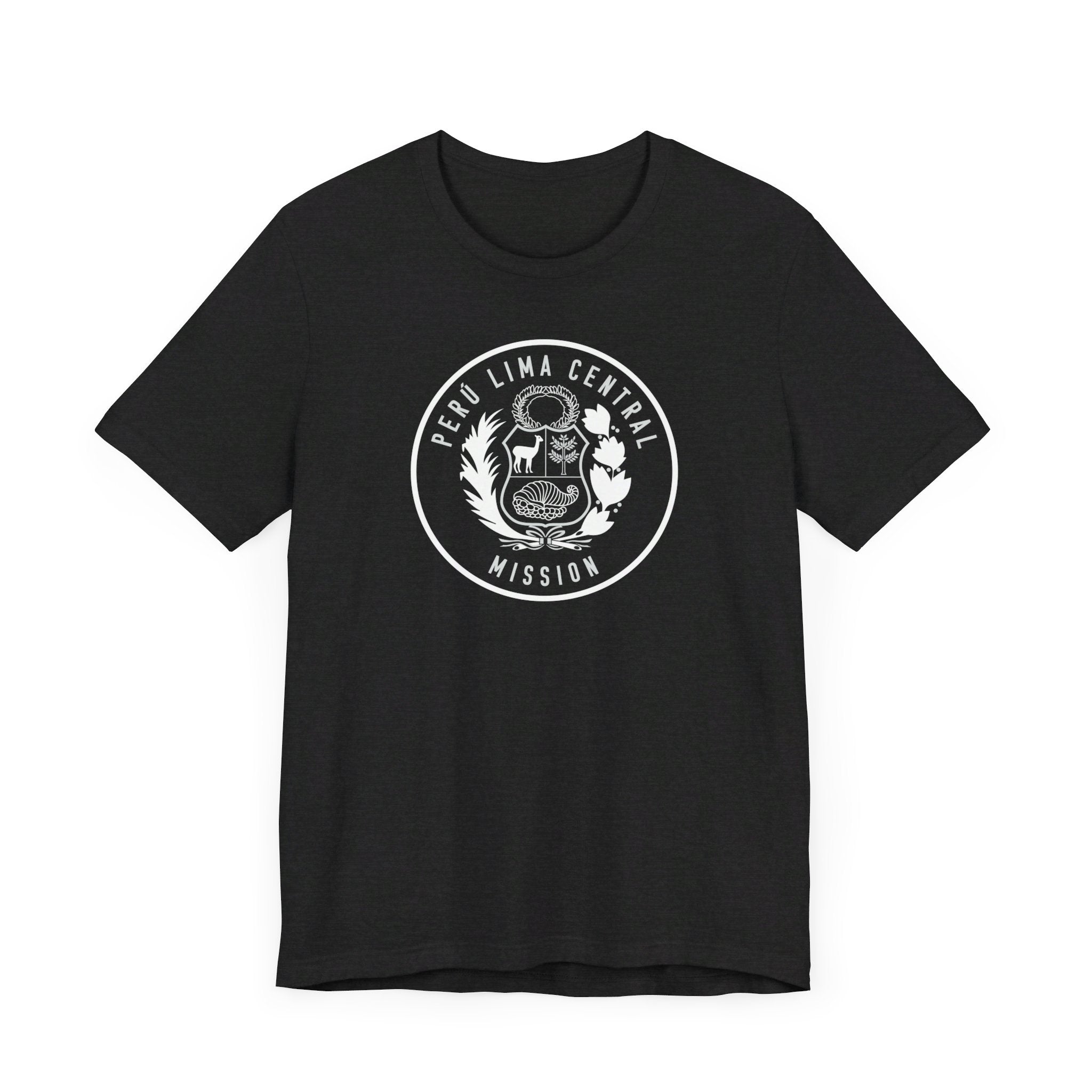 Peru Lima Central Mission Circular Monochrome Logo T-Shirt - Mission Wishlist - LDS Missionary Gift Store