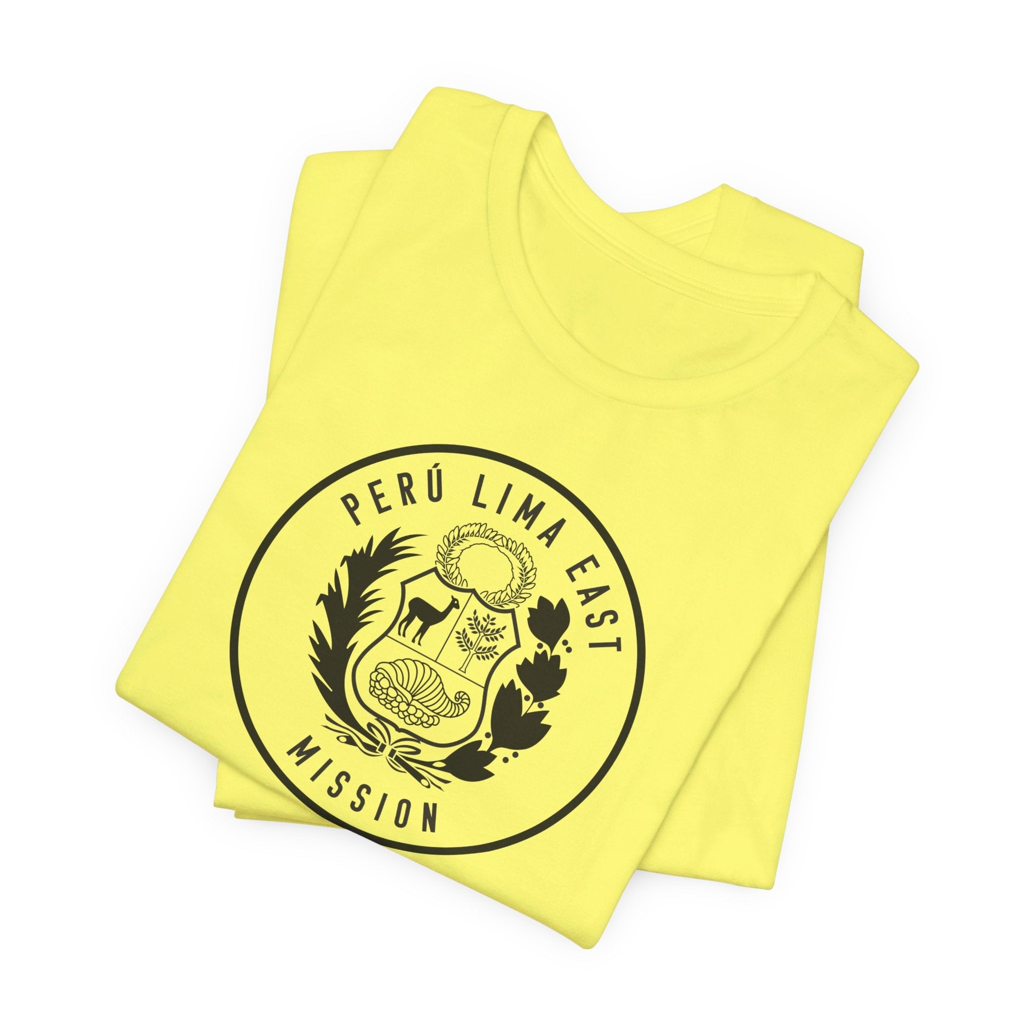 Peru Lima East Mission Circular Monochrome Logo T-Shirt - Mission Wishlist - LDS Missionary Gift Store