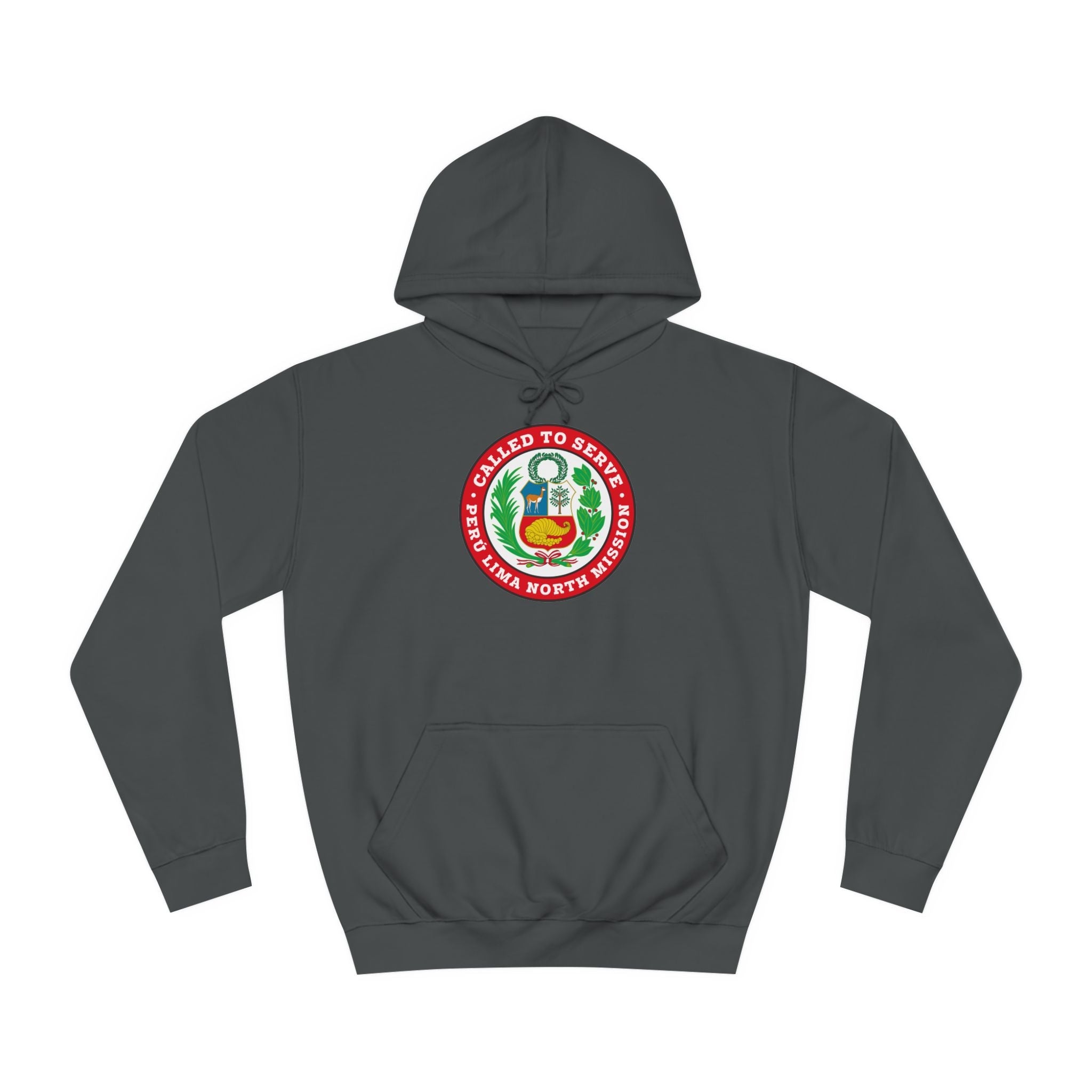 Peru Lima North Mission Flag Logo (Black Border) College Hoodie - Mission Wishlist - LDS Missionary Gift Store