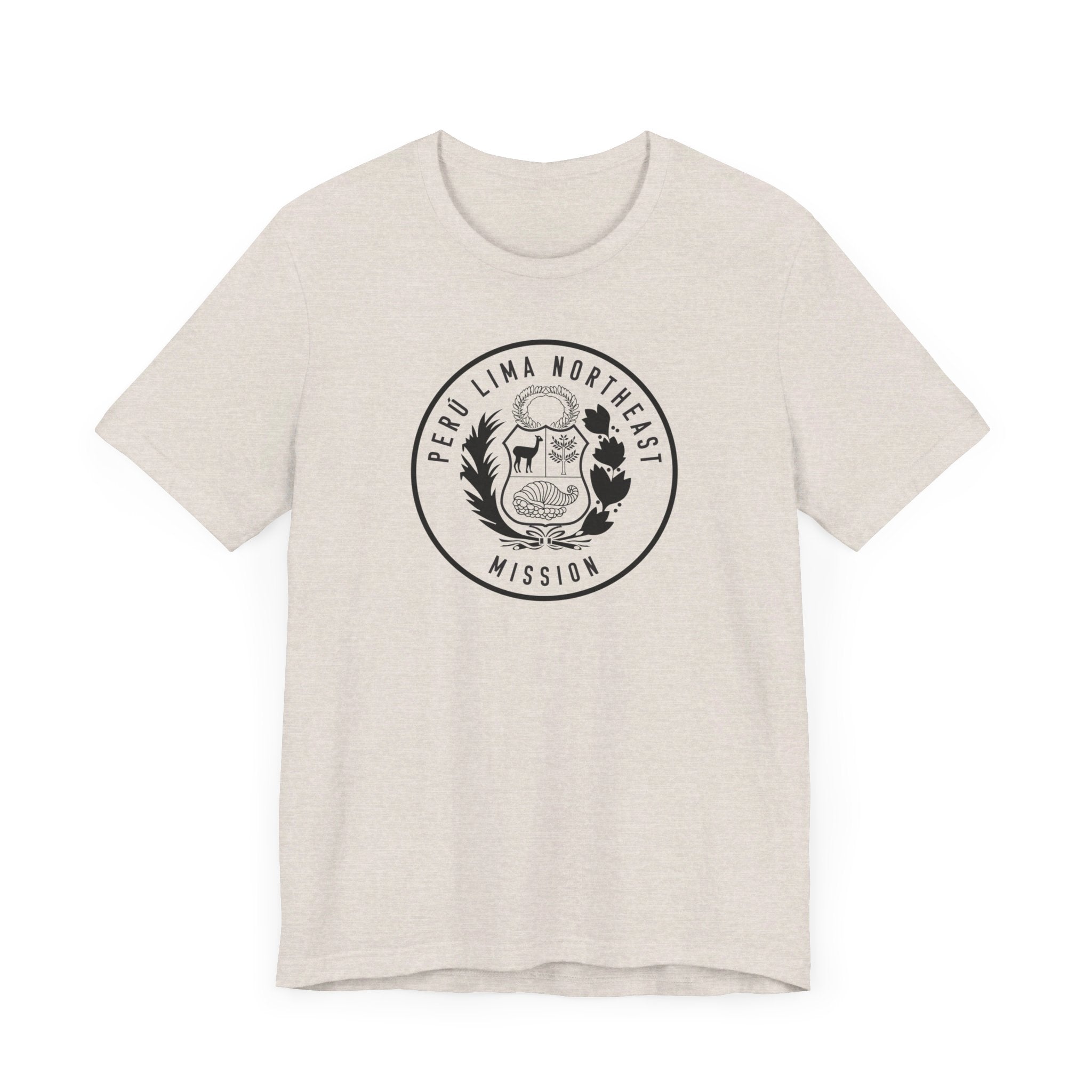 Peru Lima Northeast Mission Circular Monochrome Logo T-Shirt - Mission Wishlist - LDS Missionary Gift Store
