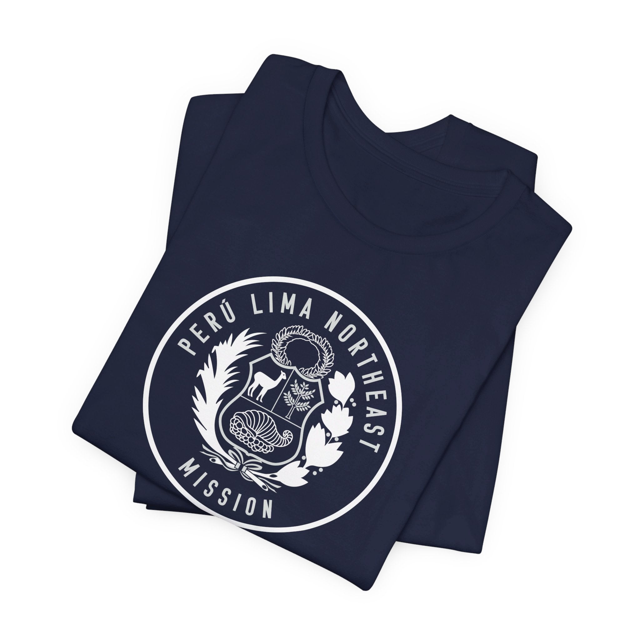 Peru Lima Northeast Mission Circular Monochrome Logo T-Shirt - Mission Wishlist - LDS Missionary Gift Store