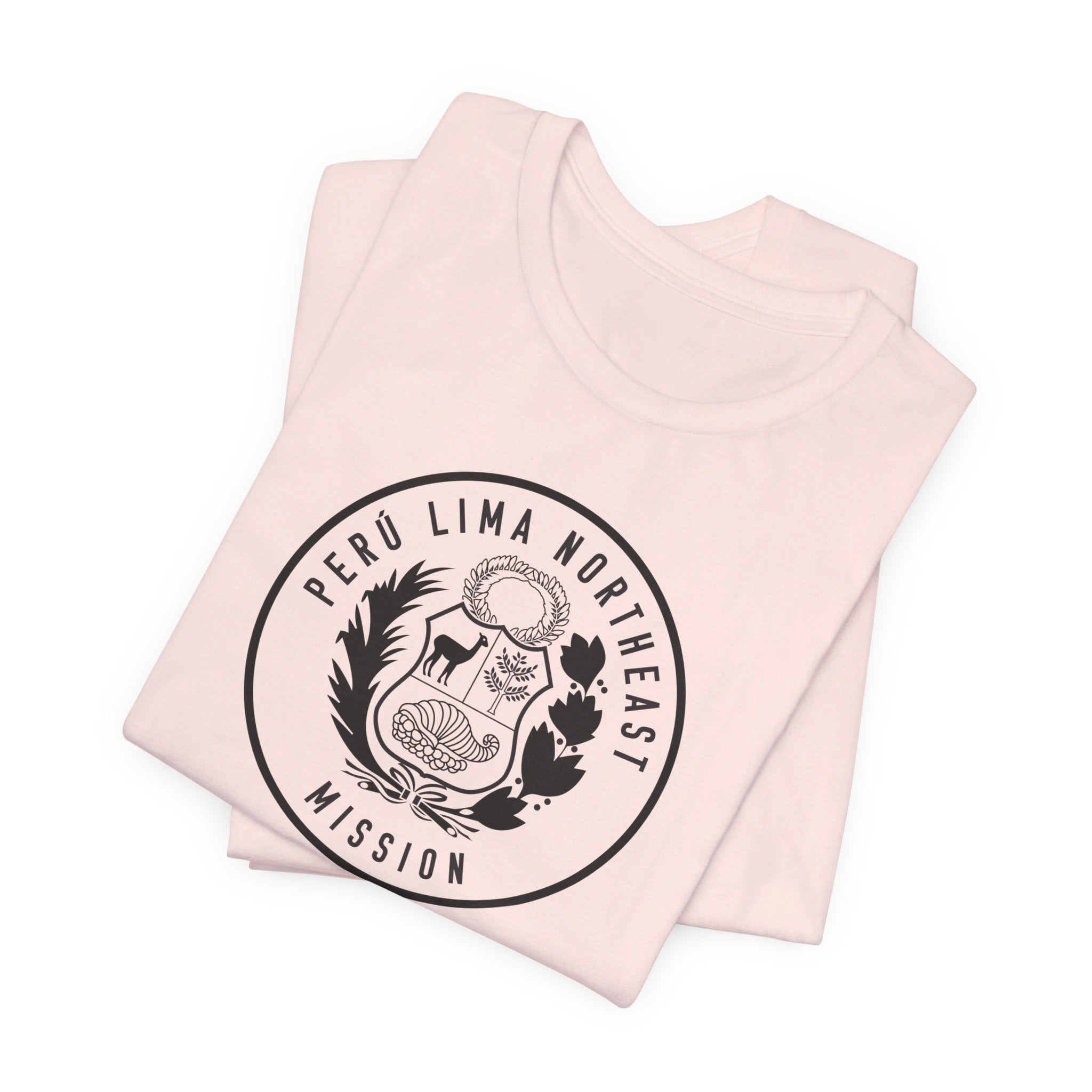 Peru Lima Northeast Mission Circular Monochrome Logo T-Shirt - Mission Wishlist - LDS Missionary Gift Store
