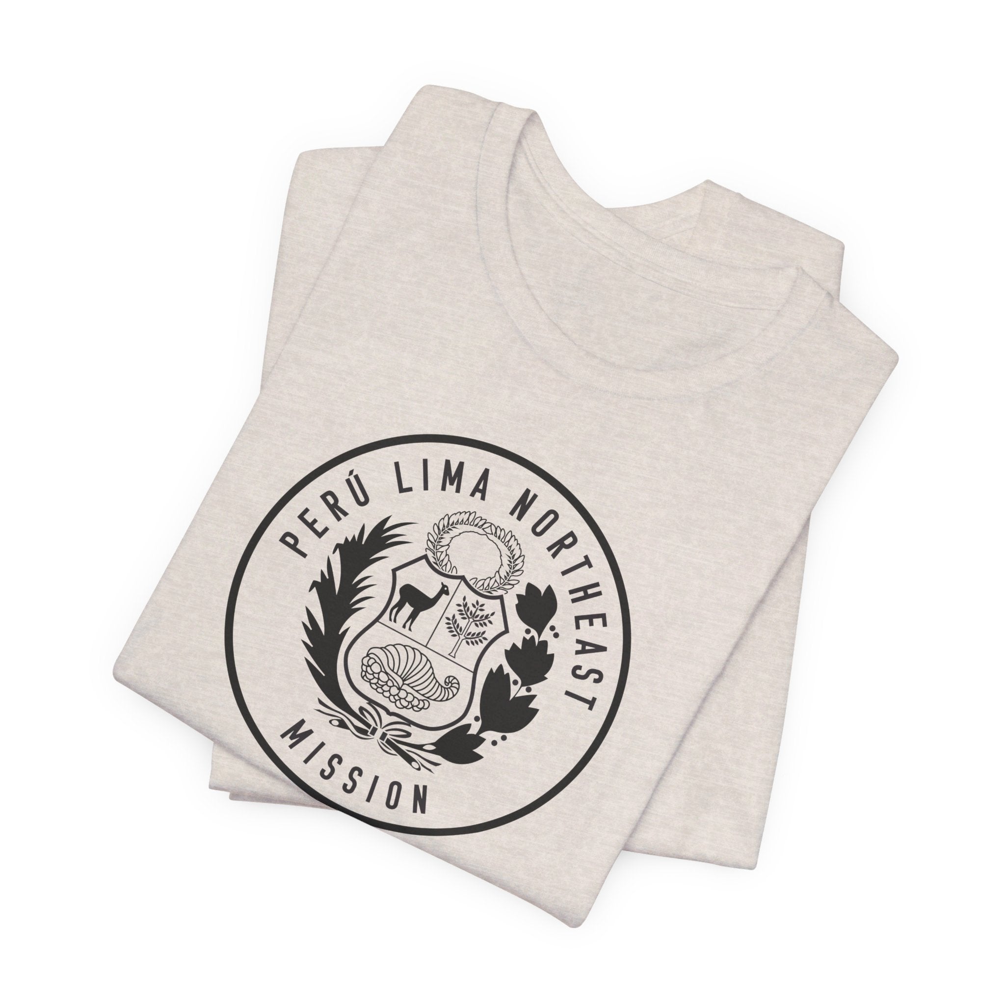 Peru Lima Northeast Mission Circular Monochrome Logo T-Shirt - Mission Wishlist - LDS Missionary Gift Store