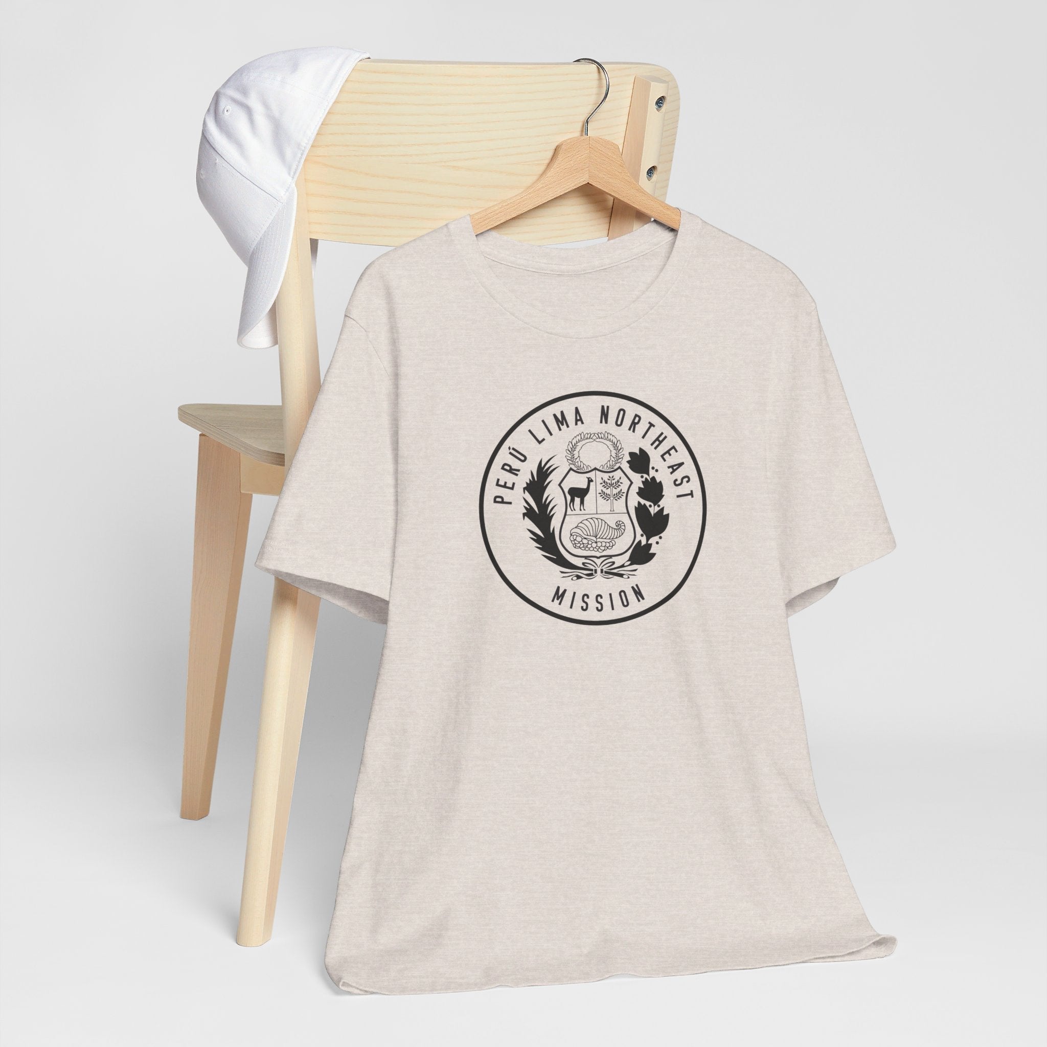 Peru Lima Northeast Mission Circular Monochrome Logo T-Shirt - Mission Wishlist - LDS Missionary Gift Store