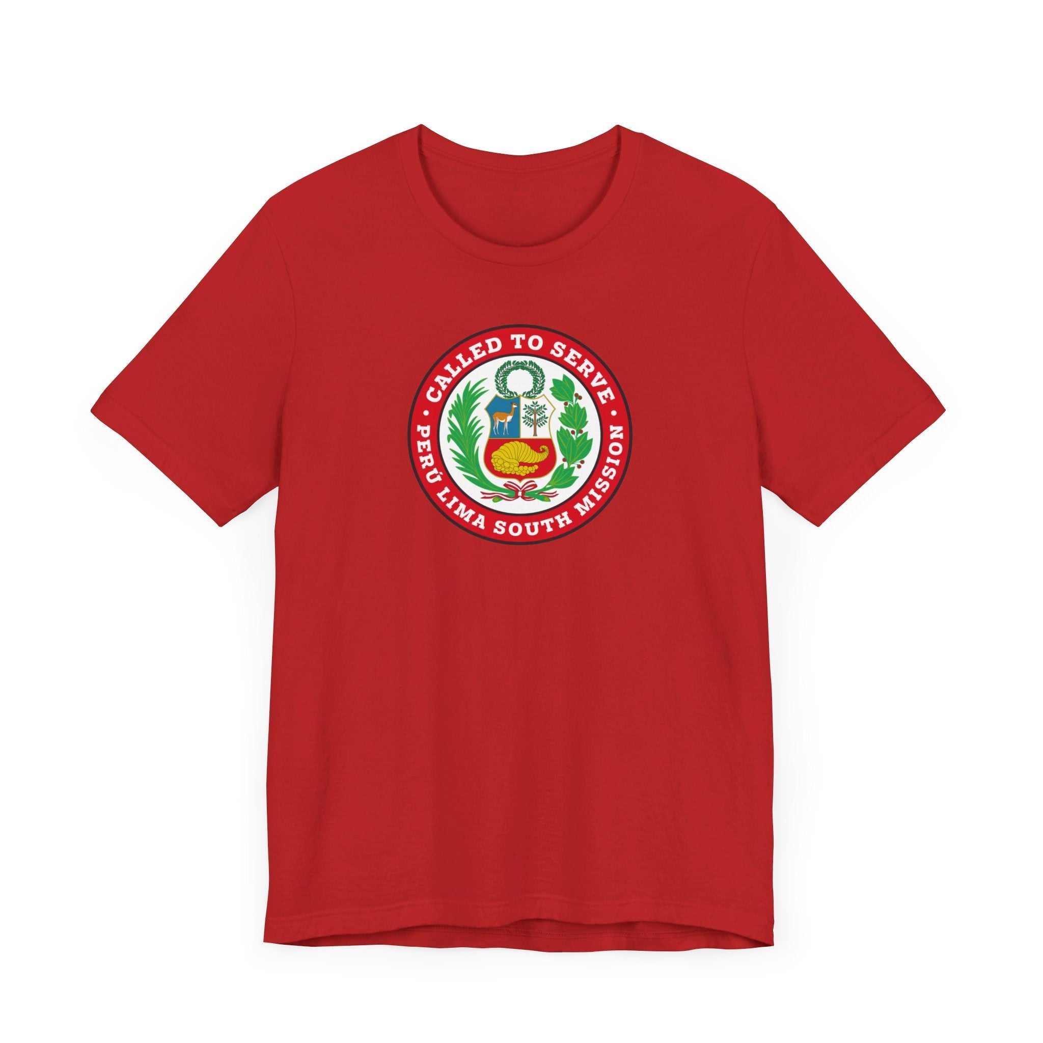 Peru Lima South Mission Circular Flag T-shirt - Latter-Day Saint LDS Missionary Gift - Book of Mormon