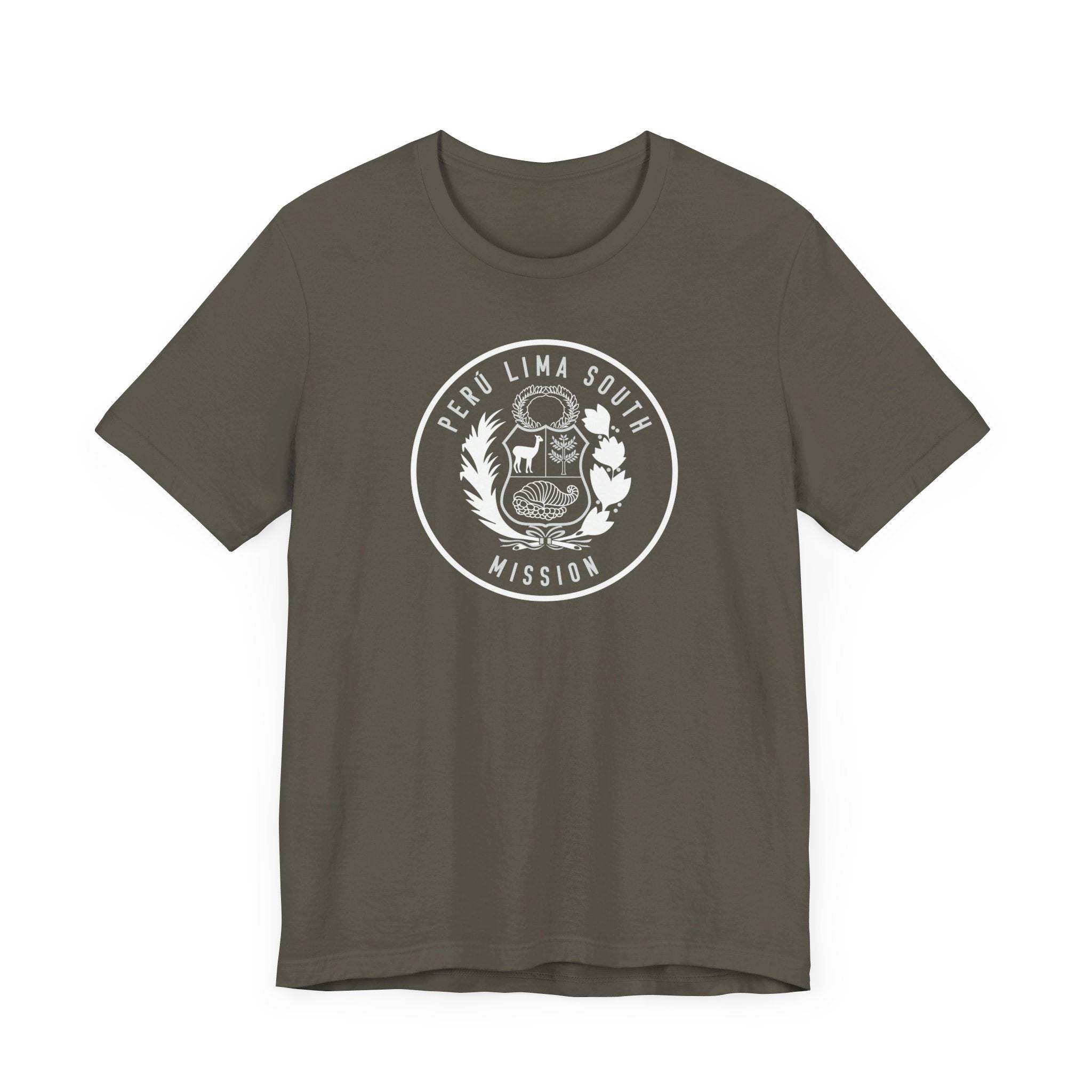Peru Lima South Mission Circular Monochrome Logo T-Shirt - Mission Wishlist - LDS Missionary Gift Store