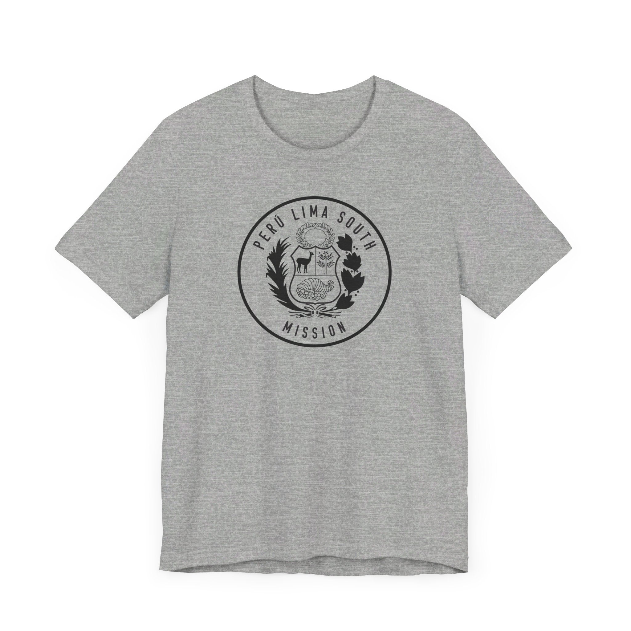 Peru Lima South Mission Circular Monochrome Logo T-Shirt - Mission Wishlist - LDS Missionary Gift Store