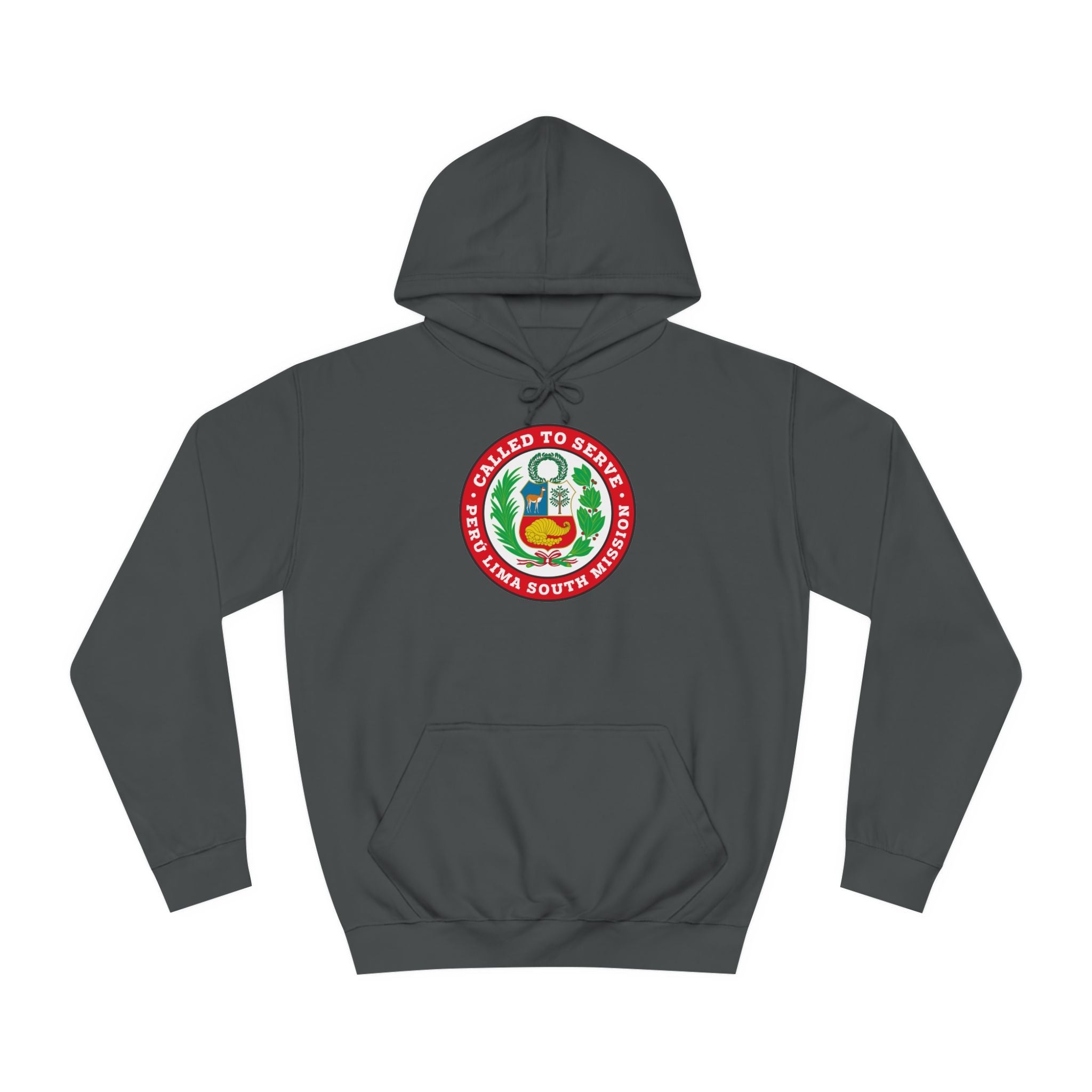 Peru Lima South Mission Flag Logo (Black Border) College Hoodie - Latter-Day Saint LDS Missionary Gift - Book of Mormon