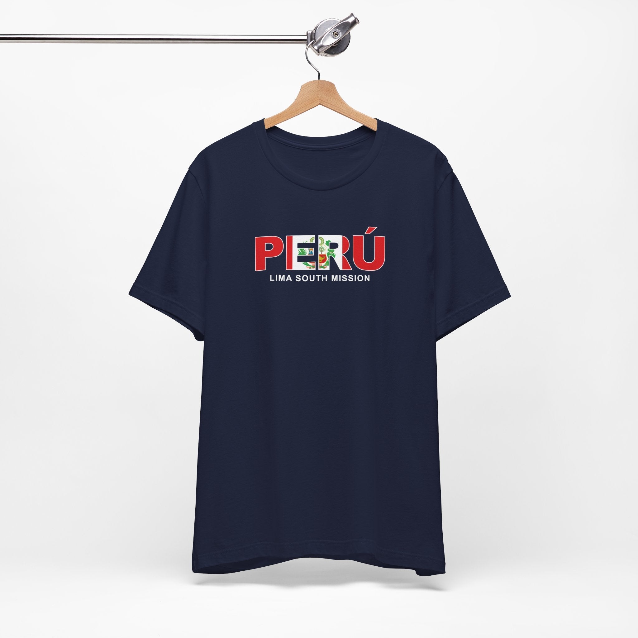 Peru Lima South Mission Flag Title T-shirt - Latter-Day Saint LDS Missionary Gift - Book of Mormon