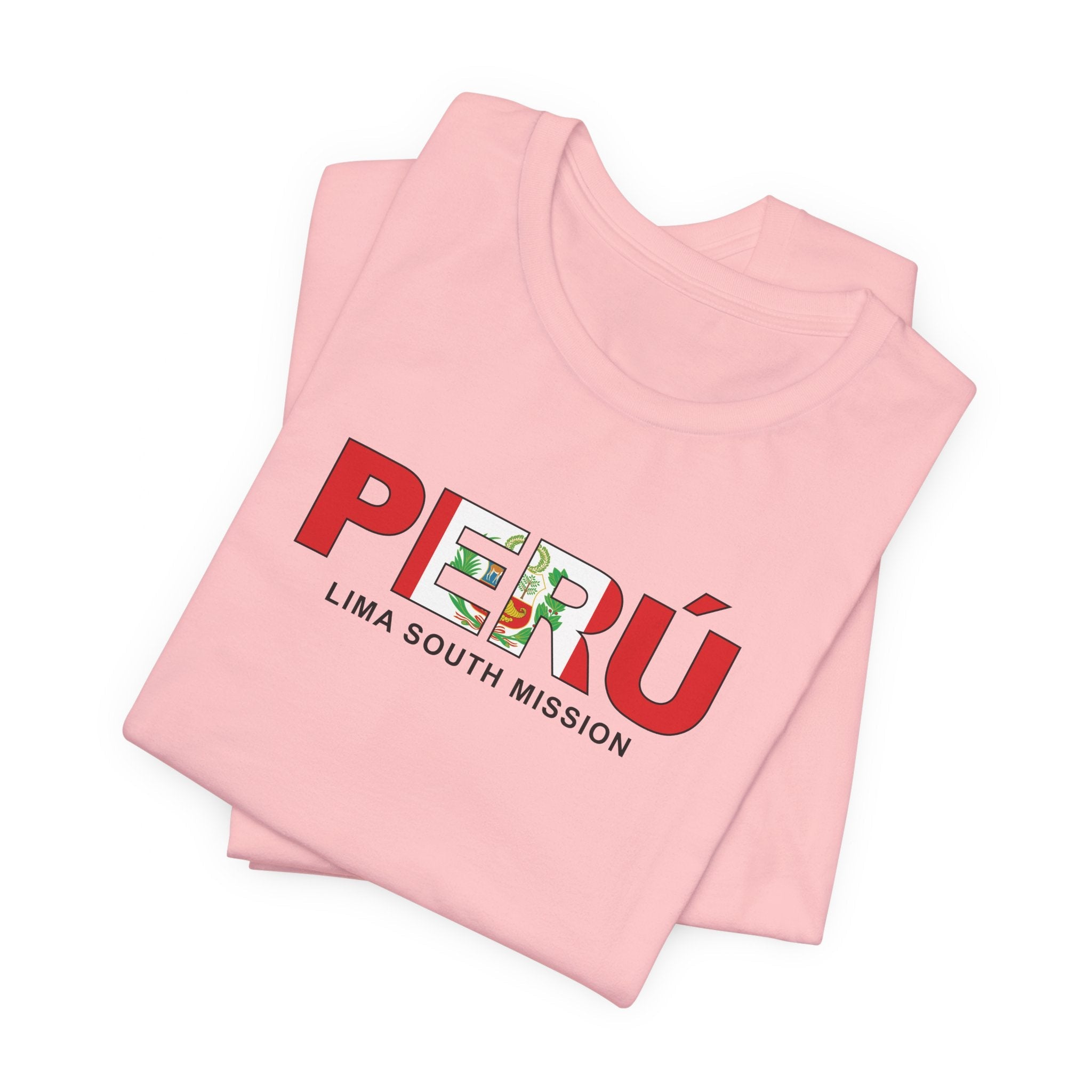 Peru Lima South Mission Flag Title T-shirt - Latter-Day Saint LDS Missionary Gift - Book of Mormon