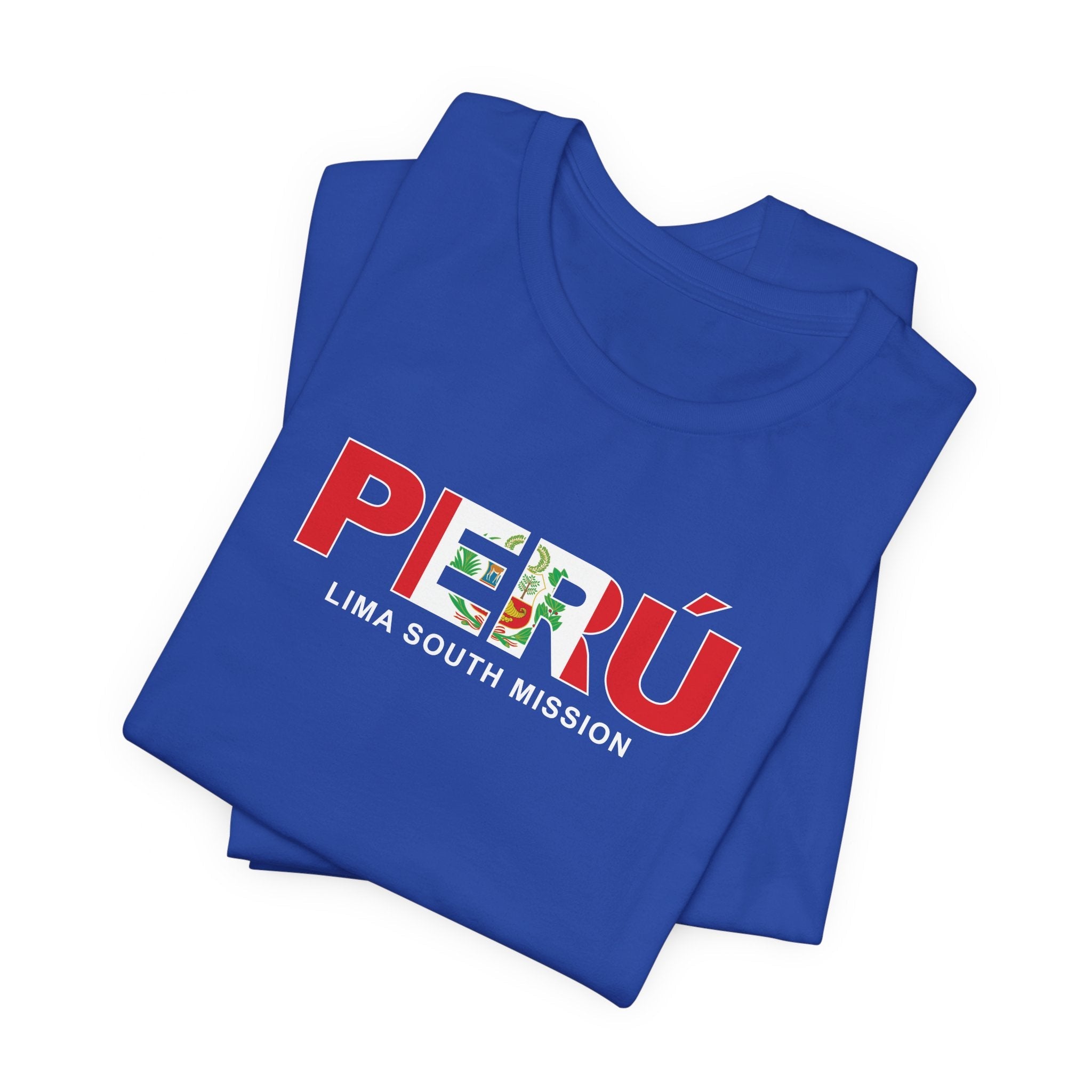 Peru Lima South Mission Flag Title T-shirt - Latter-Day Saint LDS Missionary Gift - Book of Mormon