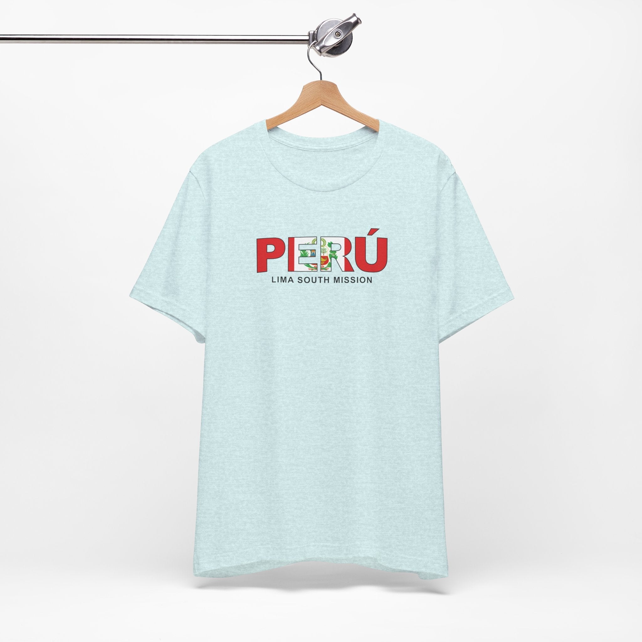Peru Lima South Mission Flag Title T-shirt - Latter-Day Saint LDS Missionary Gift - Book of Mormon