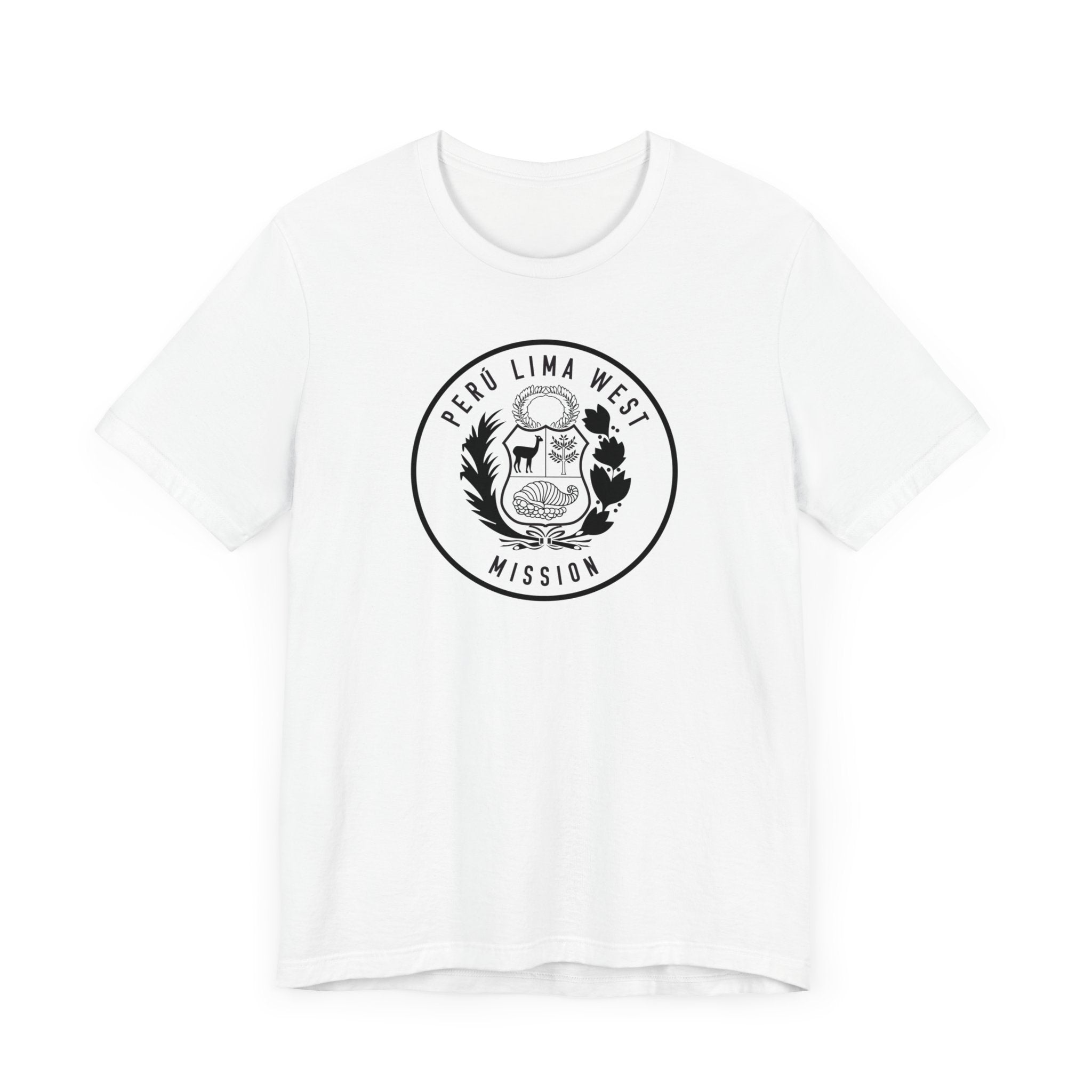 Peru Lima West Mission Circular Monochrome Logo T-Shirt - Mission Wishlist - LDS Missionary Gift Store