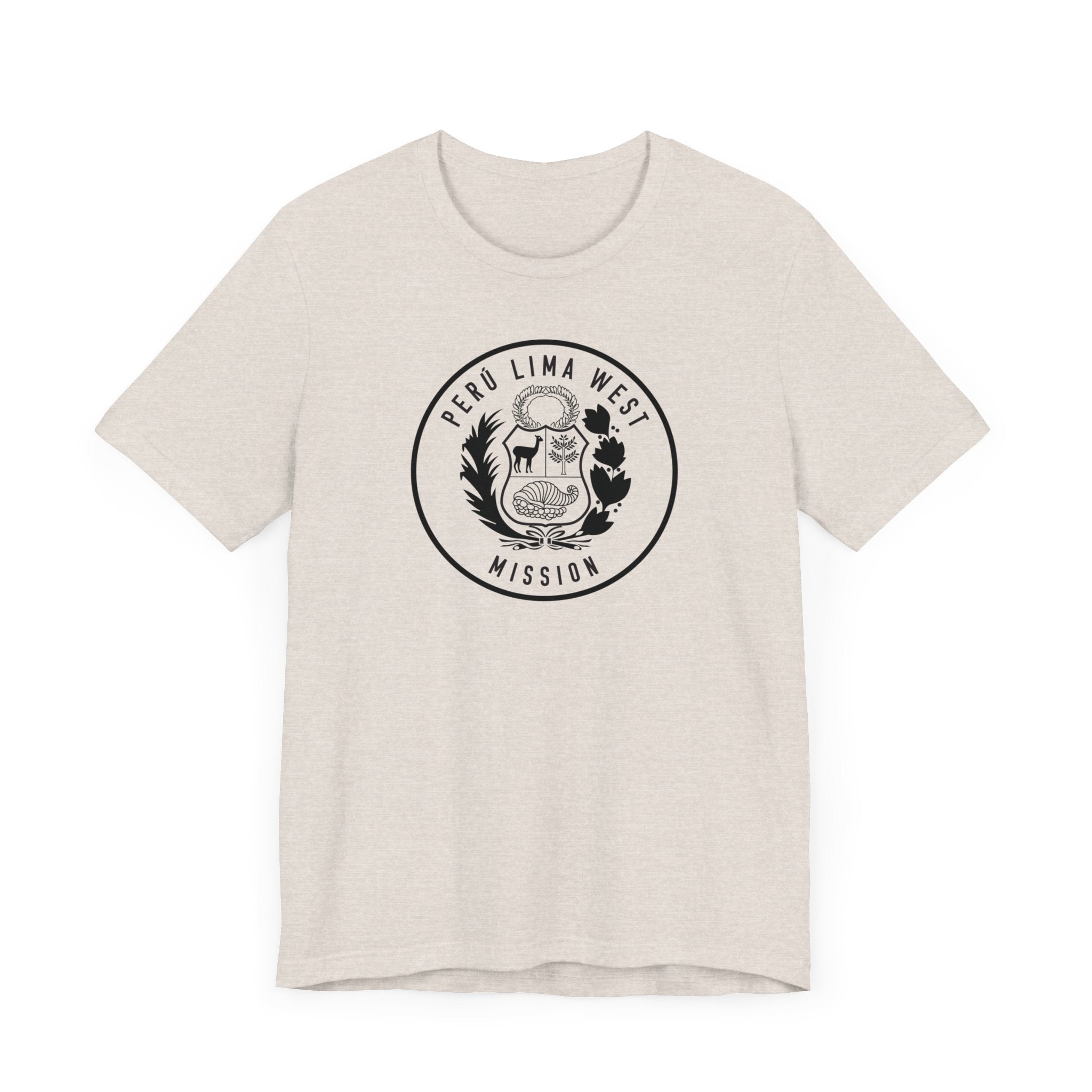 Peru Lima West Mission Circular Monochrome Logo T-Shirt - Mission Wishlist - LDS Missionary Gift Store